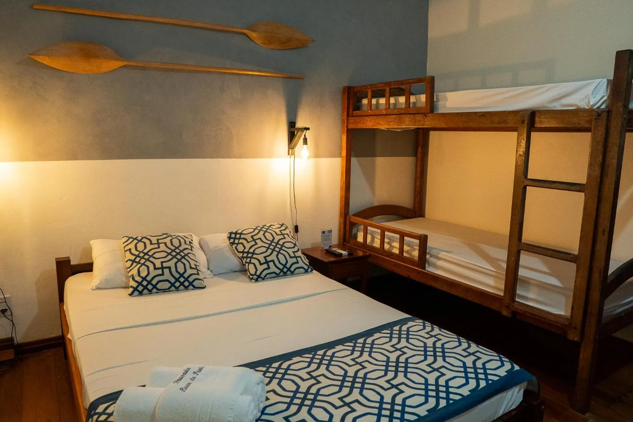 Bed in Pousada Luar do Prata