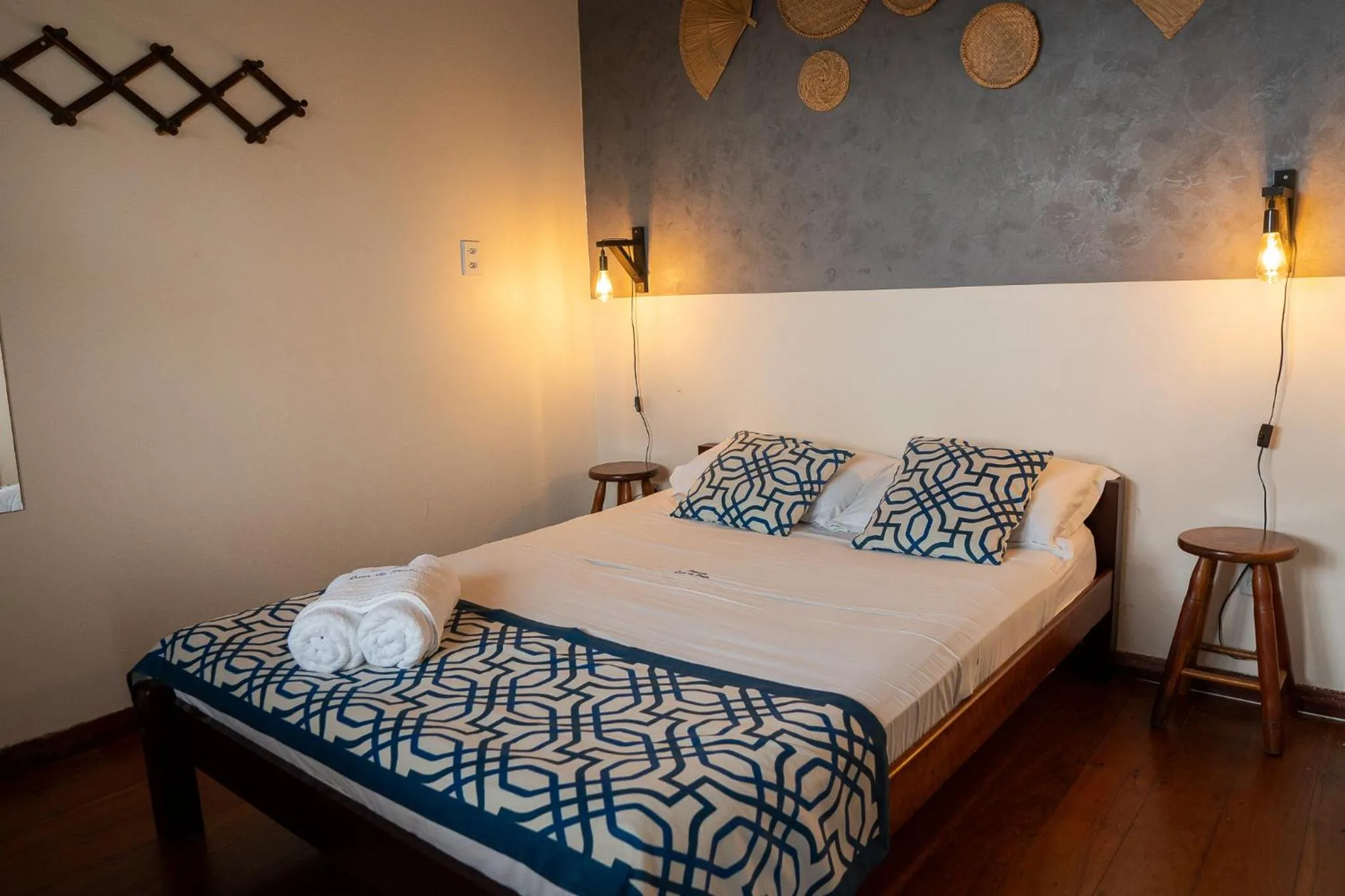 Bed in Pousada Luar do Prata