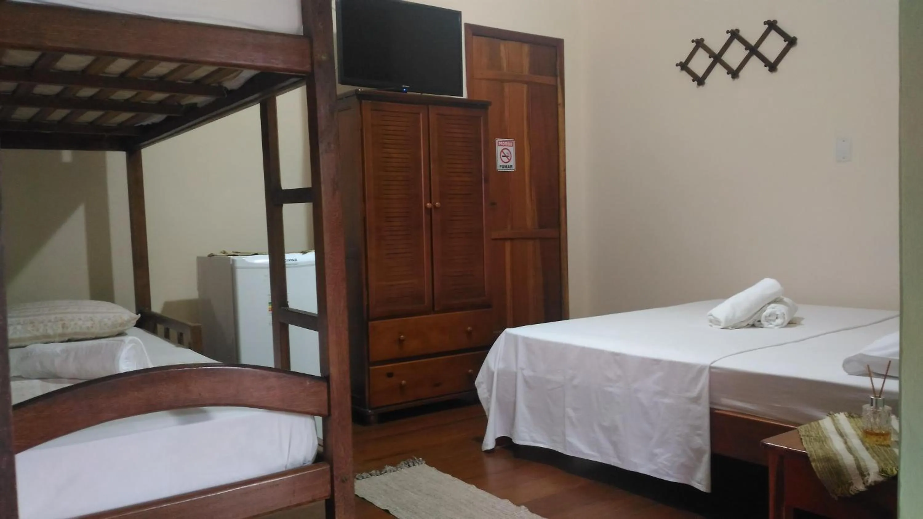 Bed in Pousada Luar do Prata