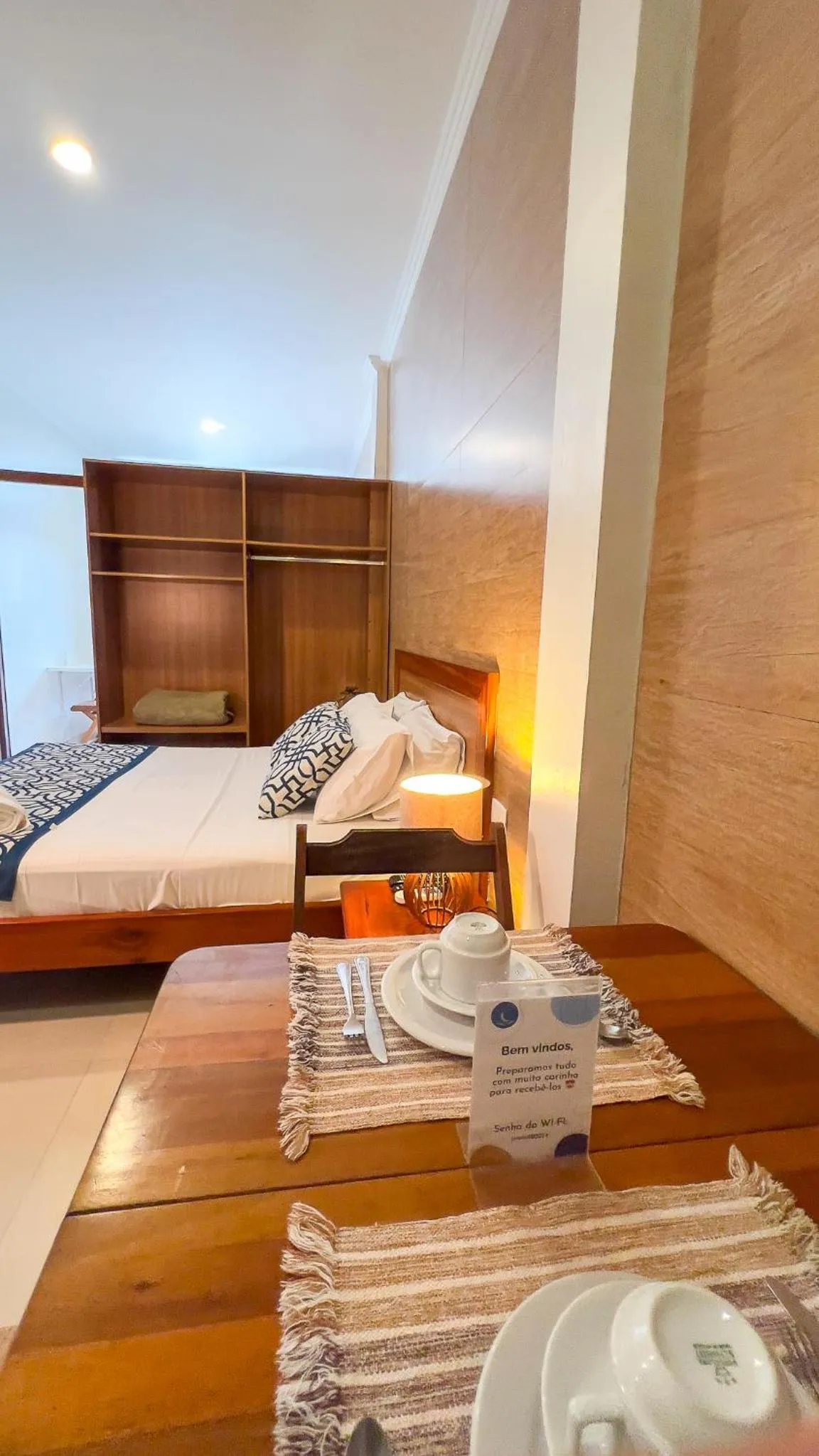 Bed in Pousada Luar do Prata