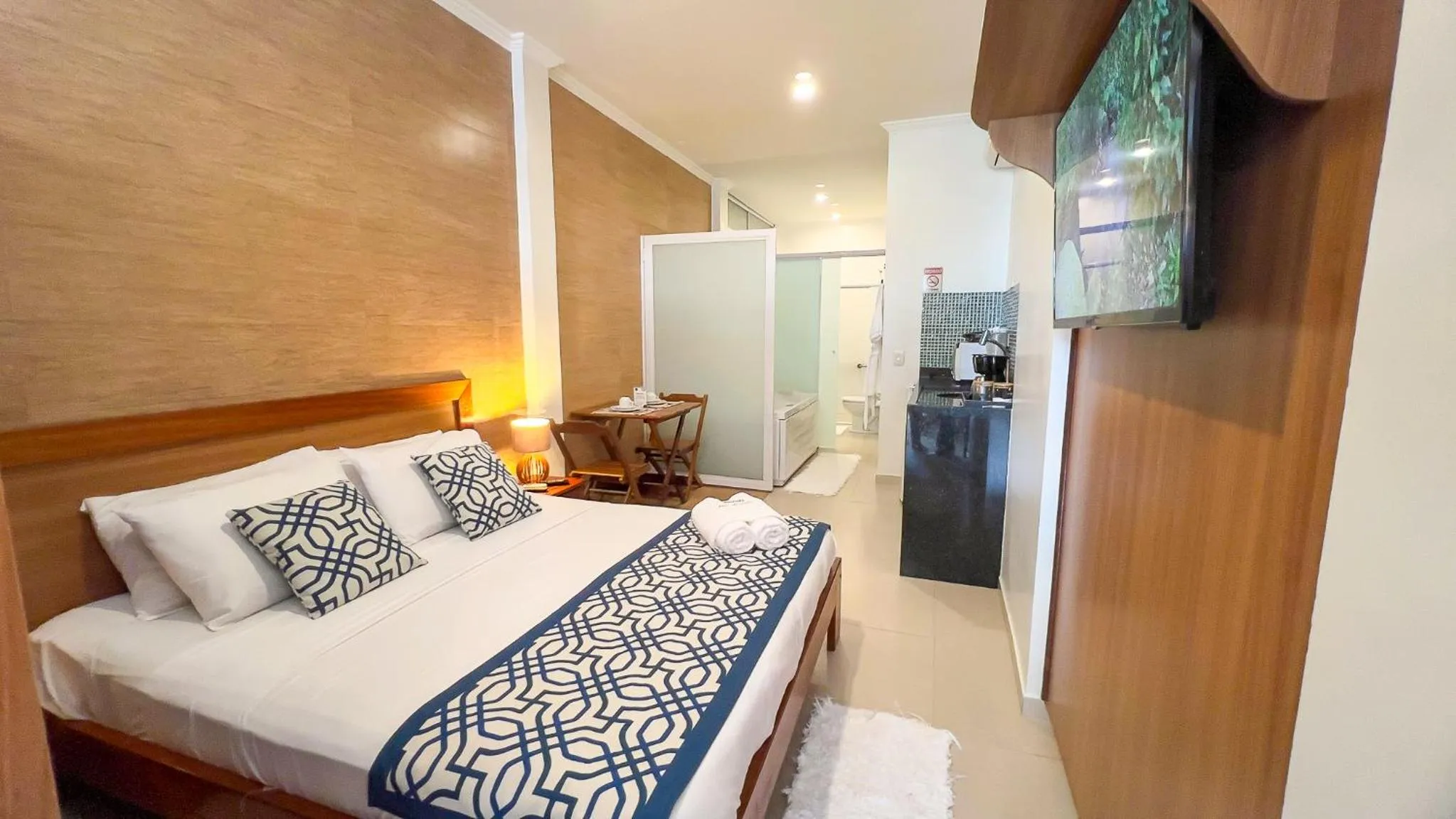 Bed in Pousada Luar do Prata