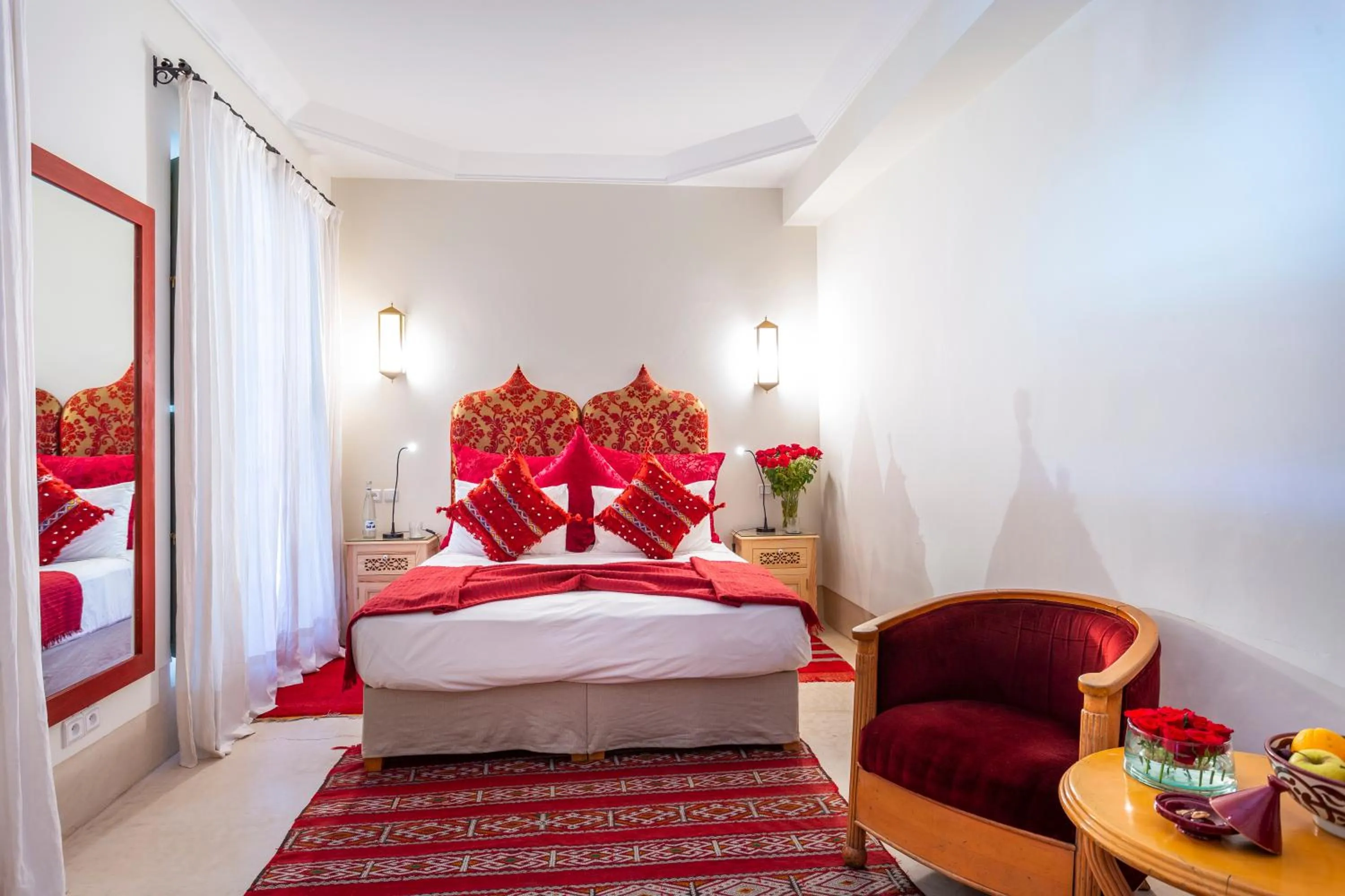 Bed in Riad Azahar