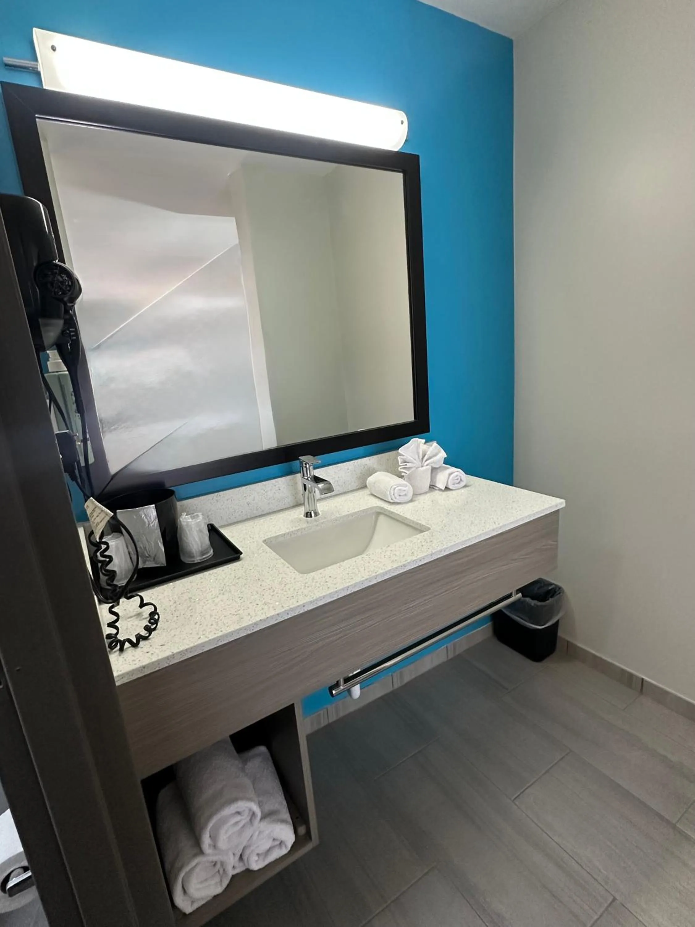 Bathroom, Bed in Best Western Greenville Airport