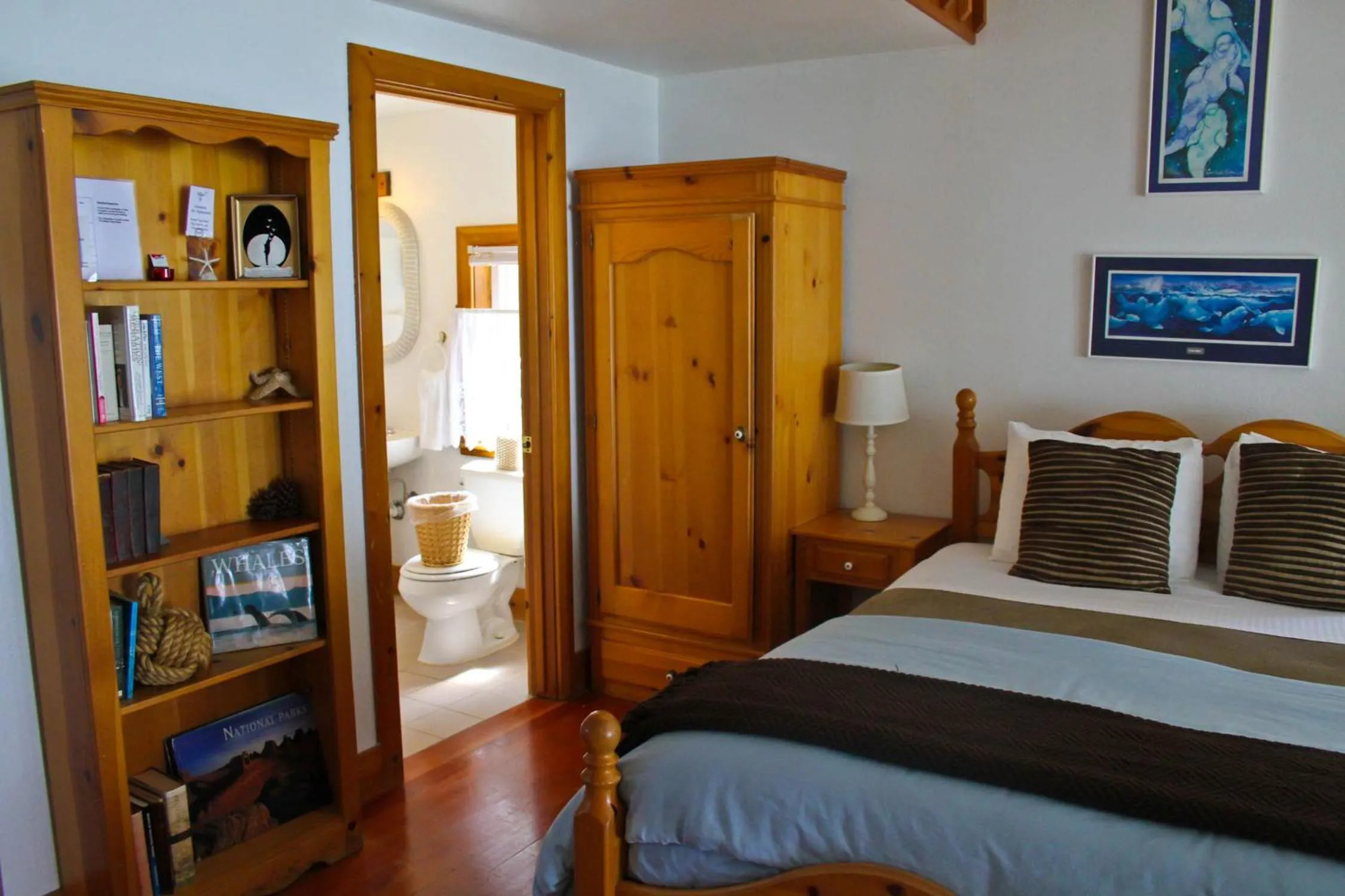 Bed in Lost Whale Inn
