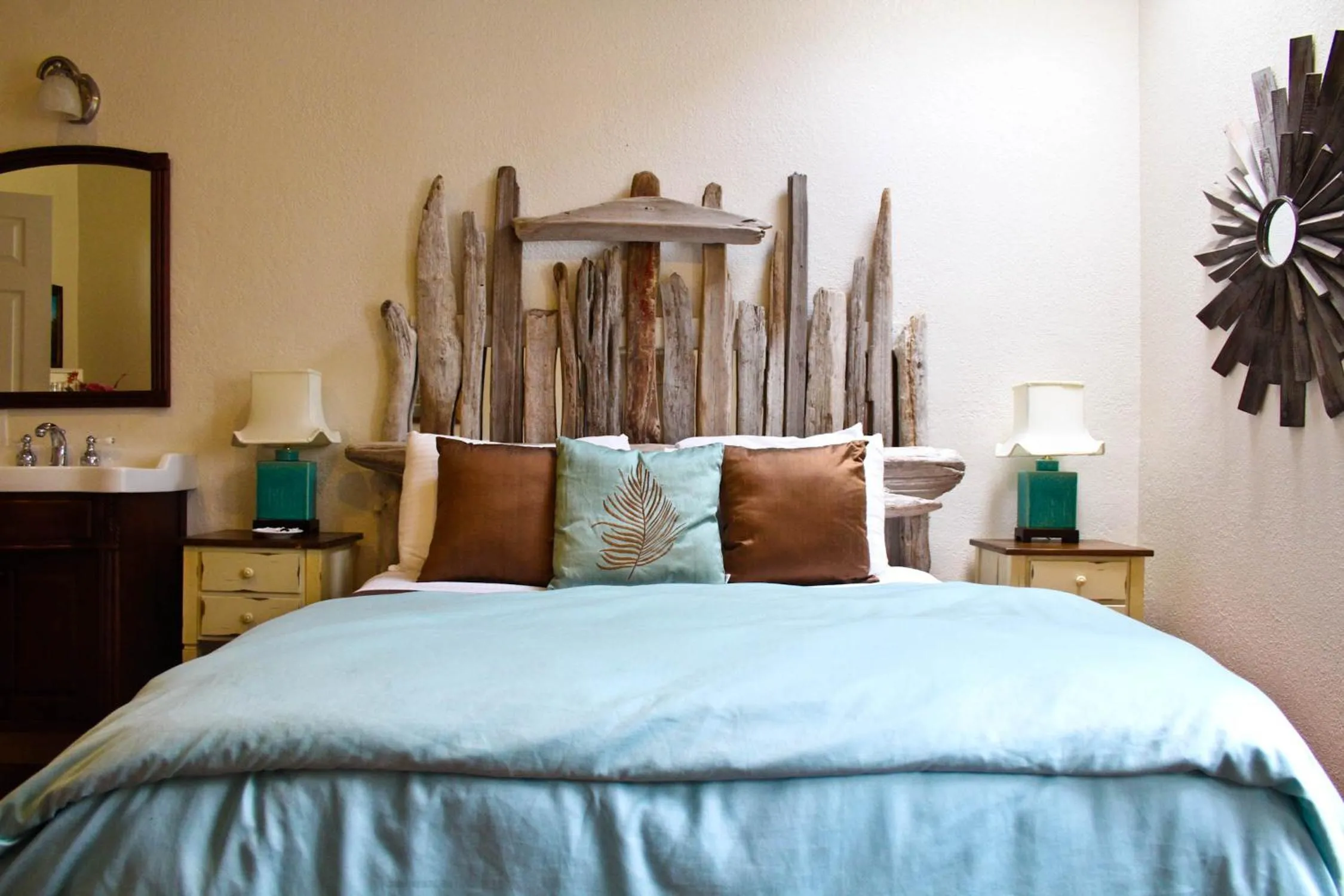 Bed in Lost Whale Inn