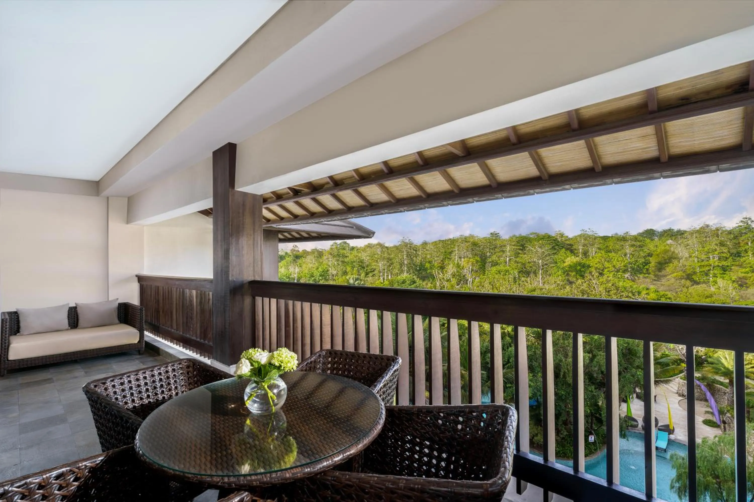 Balcony/Terrace in Royal Tulip Springhill Resort Jimbaran