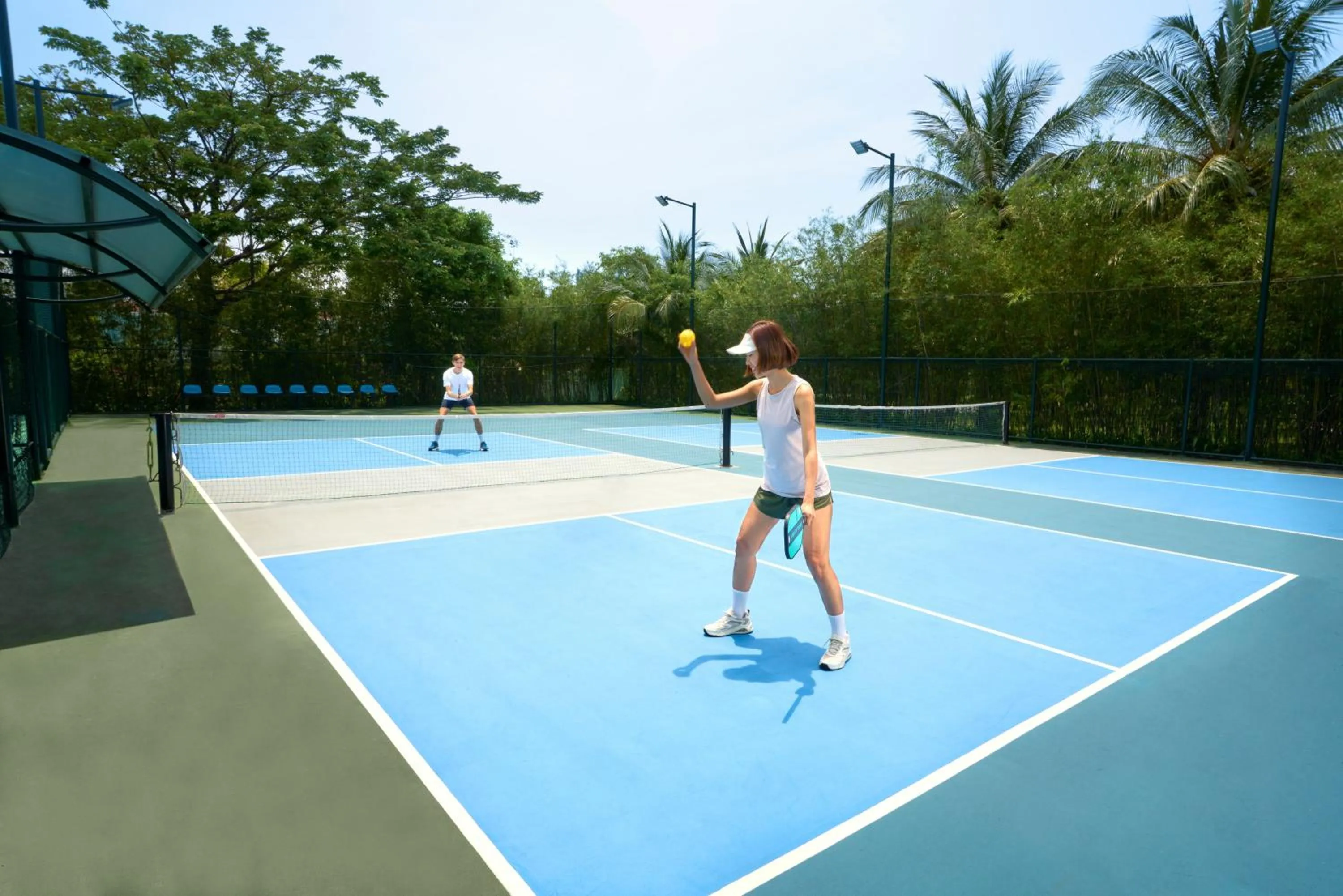 Tennis court in Wyndham Grand Phu Quoc