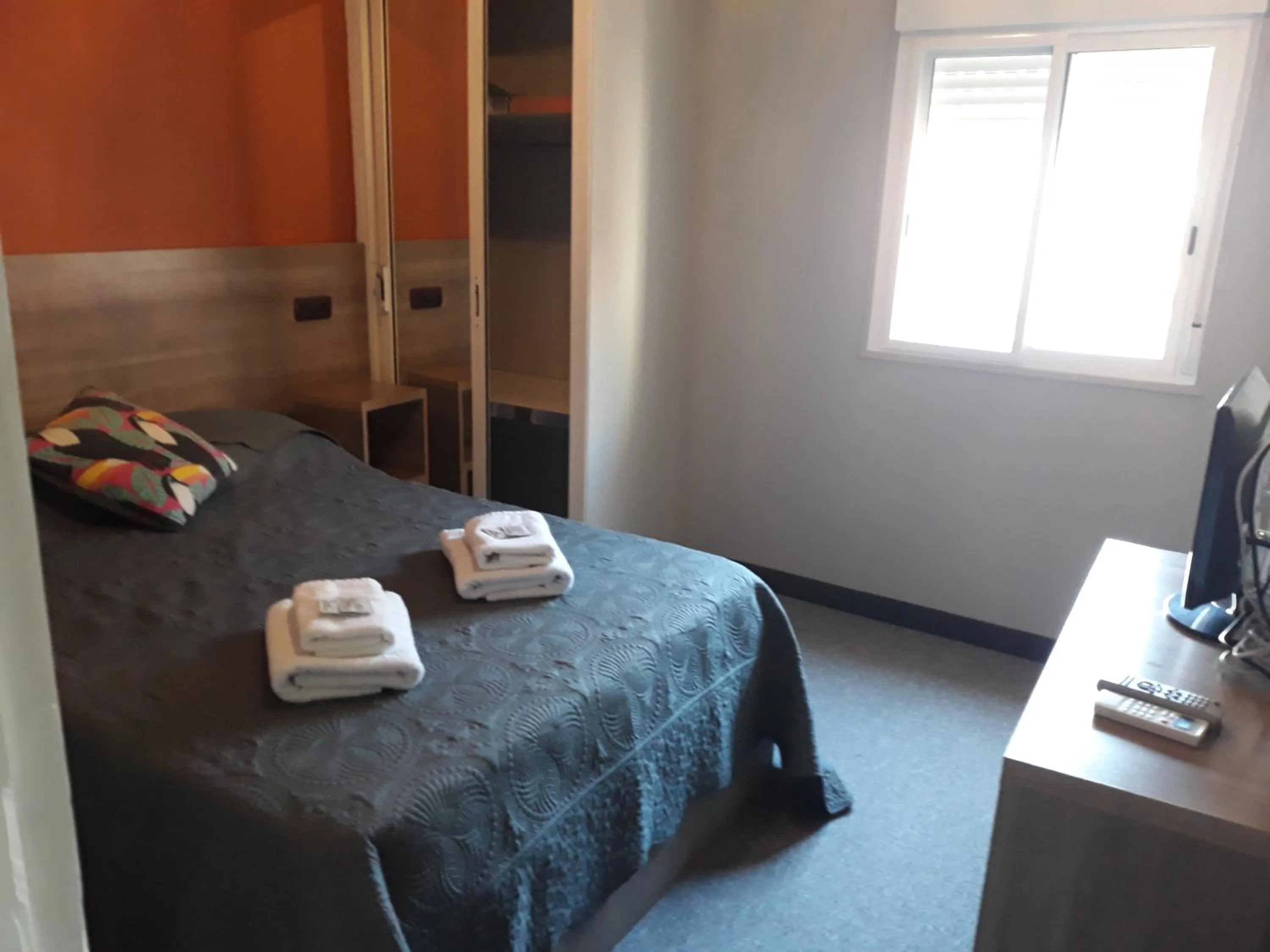 Bed in Hostal Can Salvado