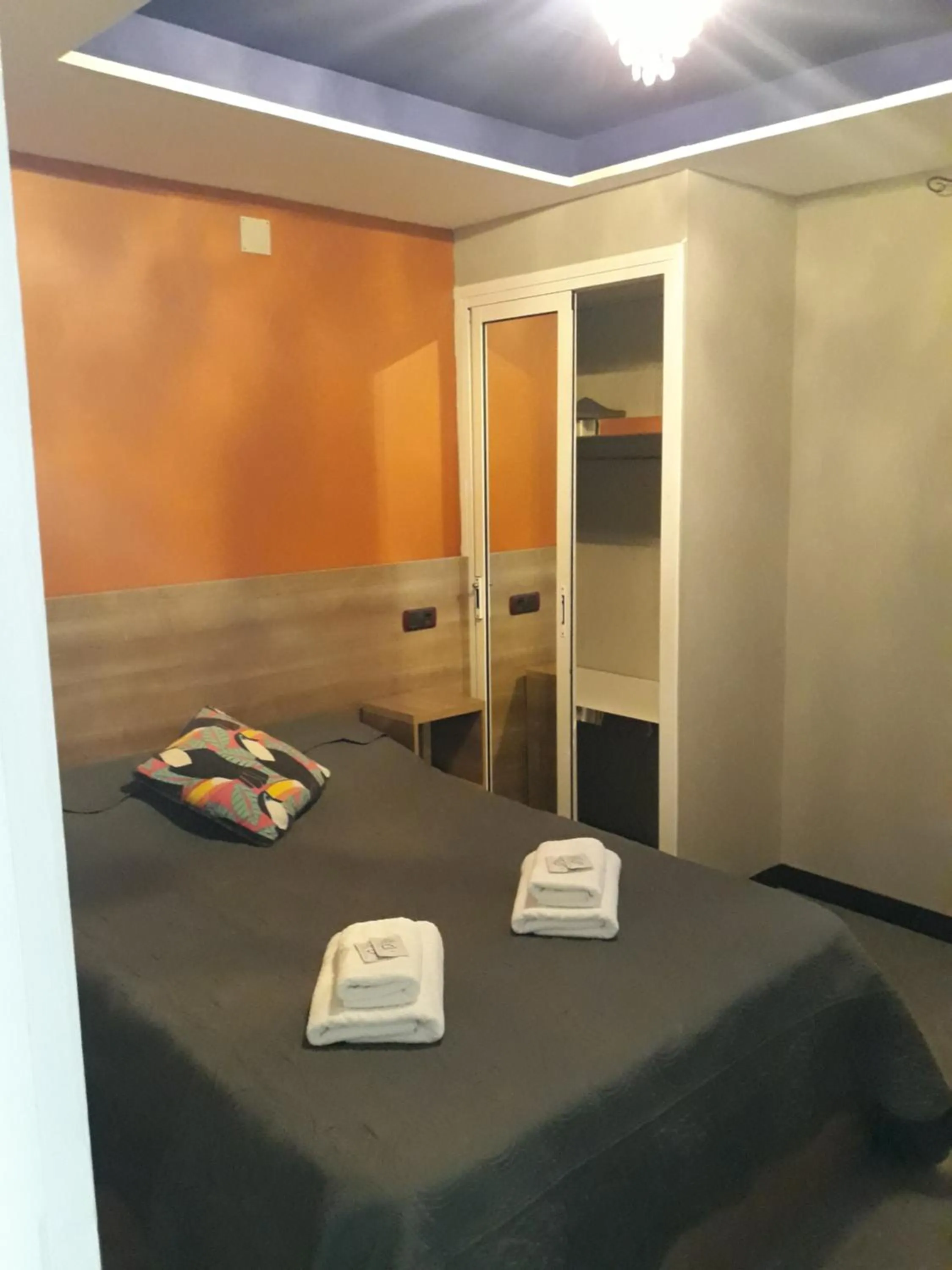 Bed in Hostal Can Salvado