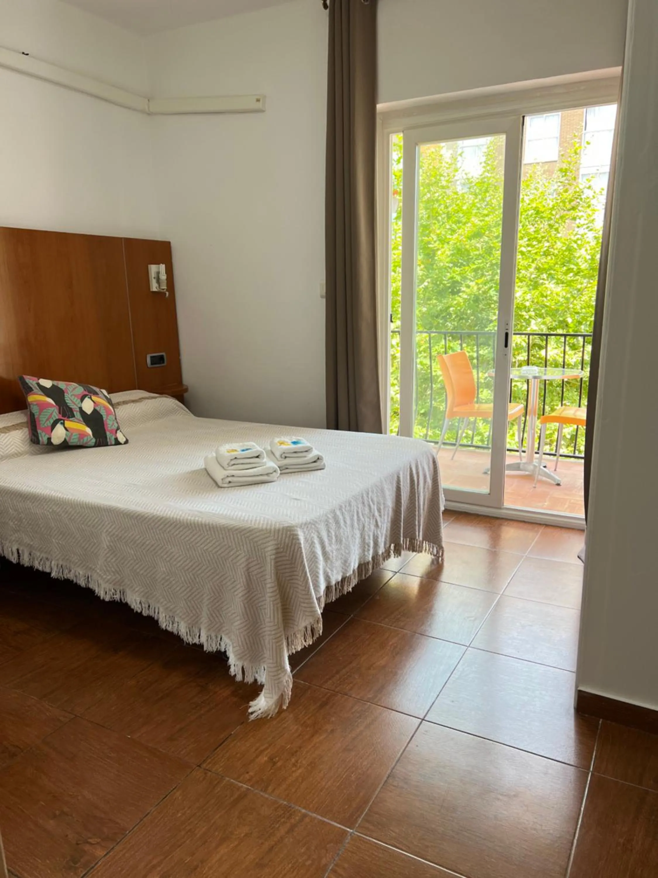 Bed in Hostal Can Salvado