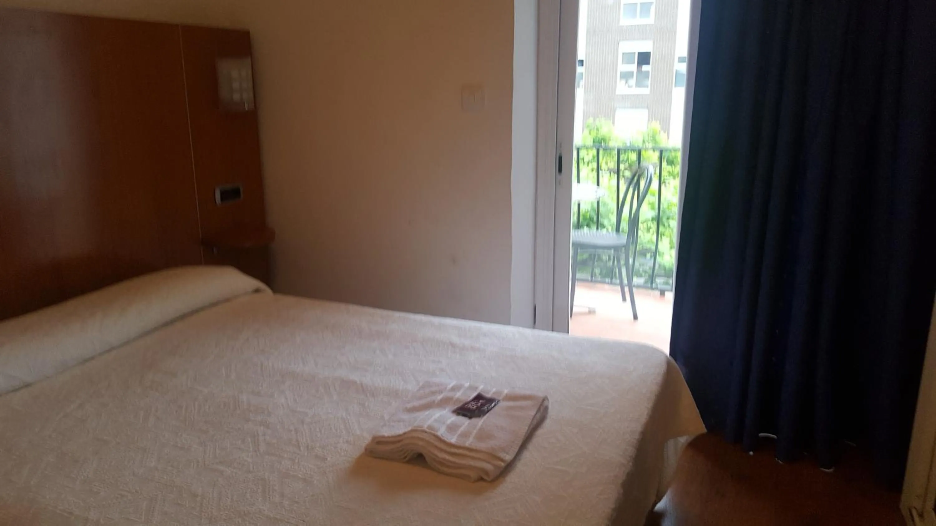 Bed in Hostal Can Salvado