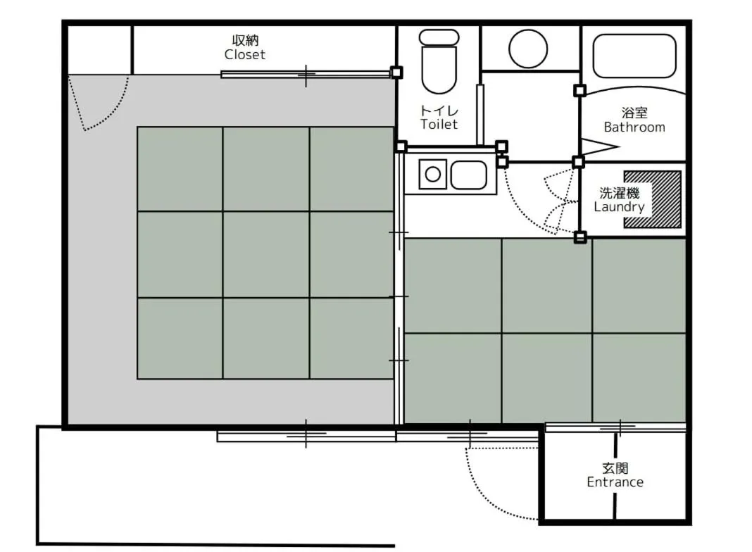 Floor plan in Tsumugi Tofukuji Minamimon
