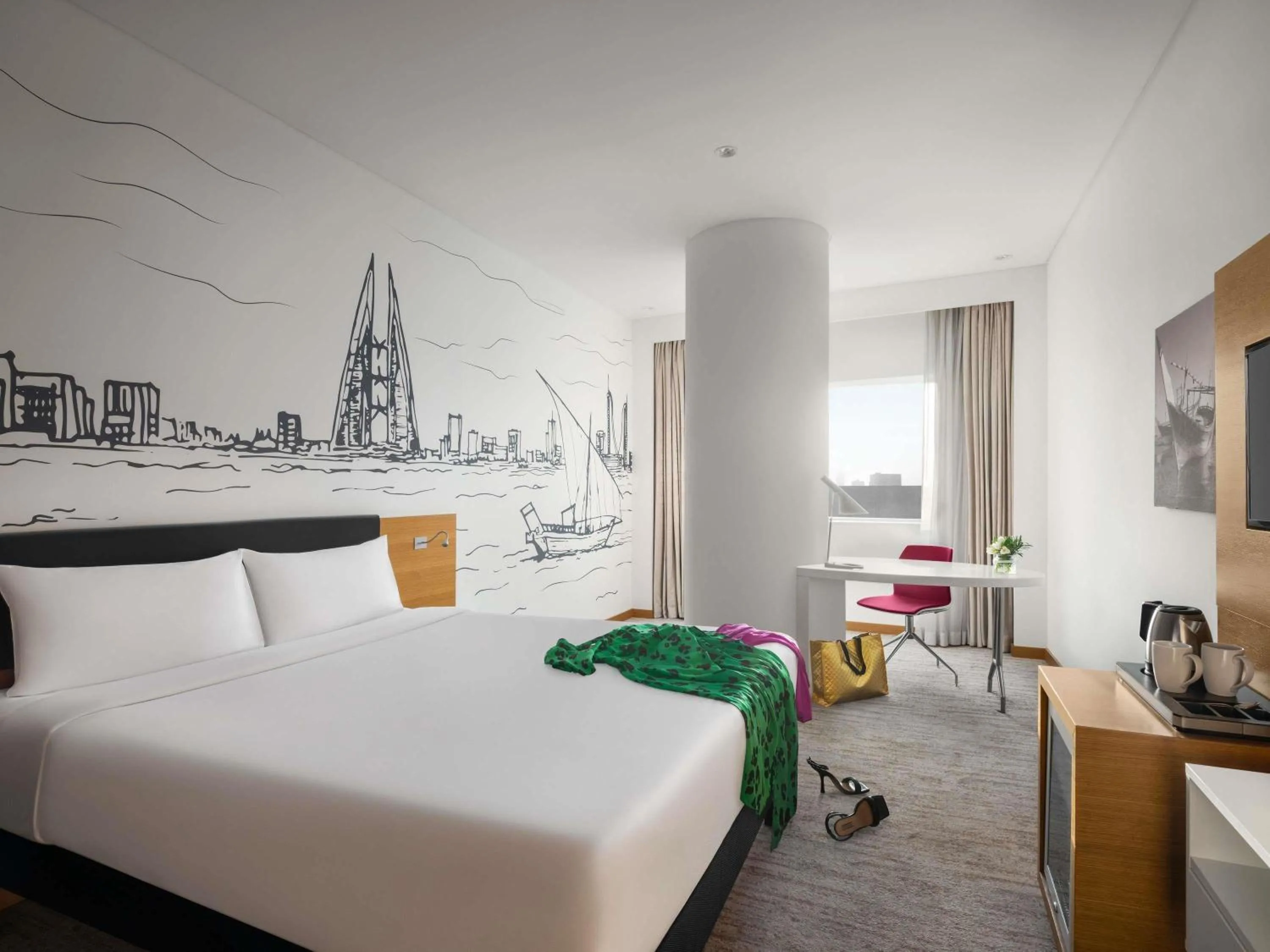 Bedroom, Bed in ibis Styles Manama Diplomatic Area