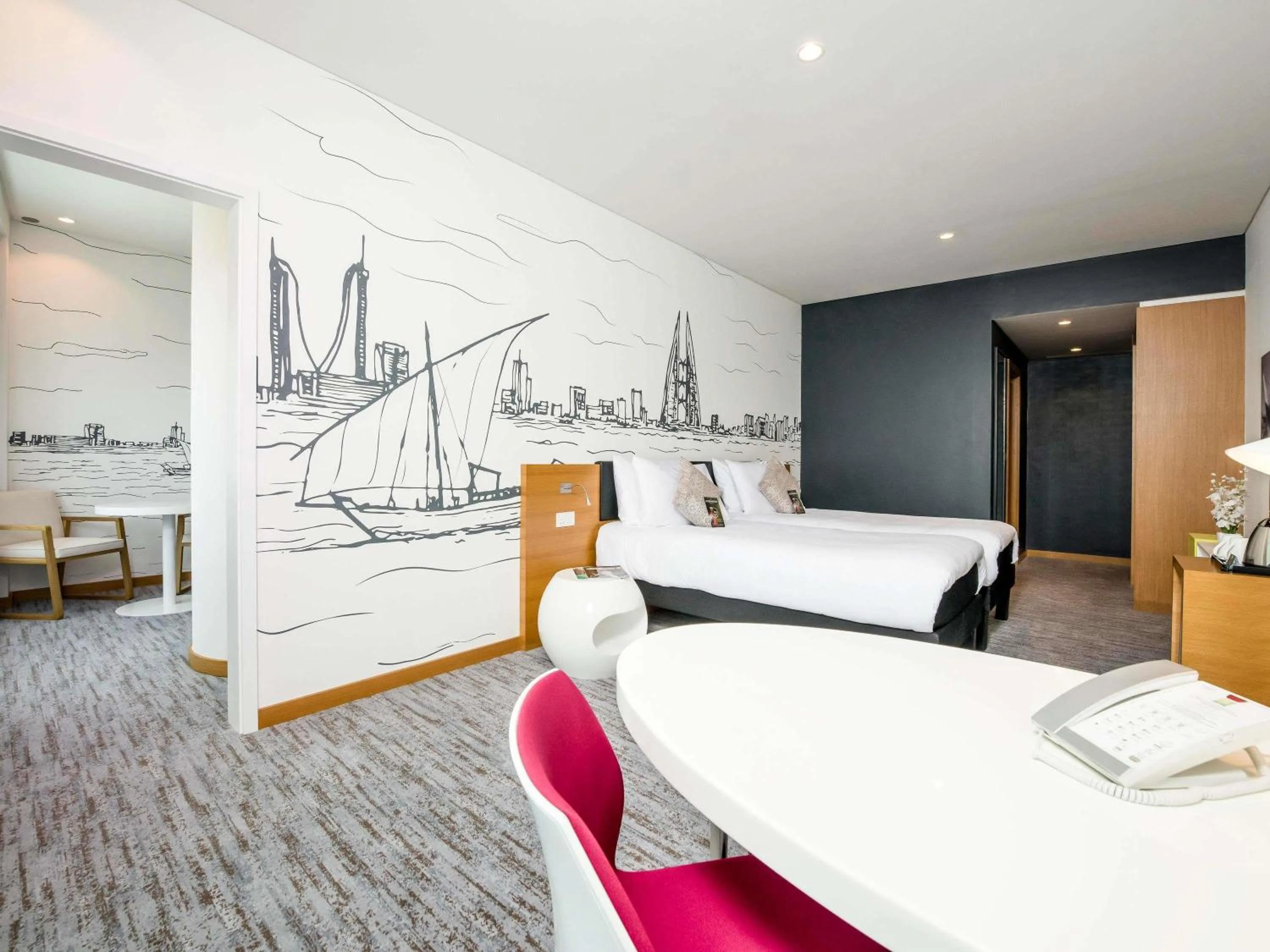 Bedroom, Bed in ibis Styles Manama Diplomatic Area