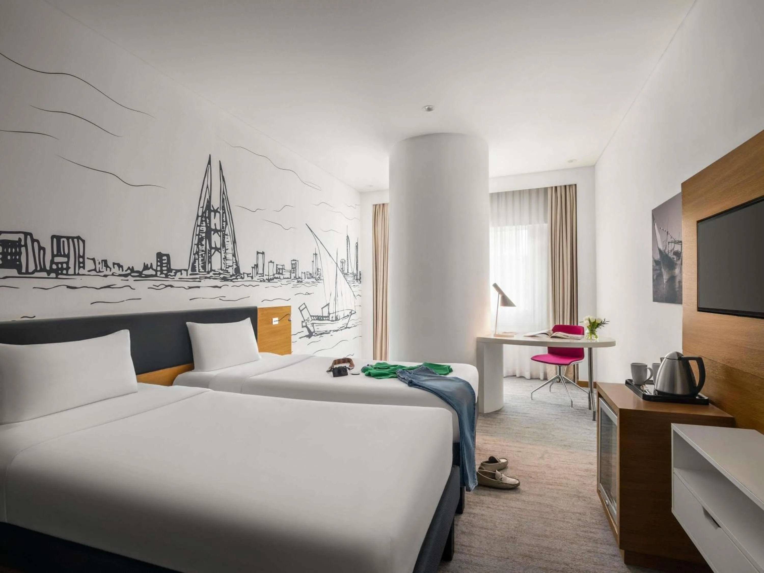 Bedroom, Bed in ibis Styles Manama Diplomatic Area