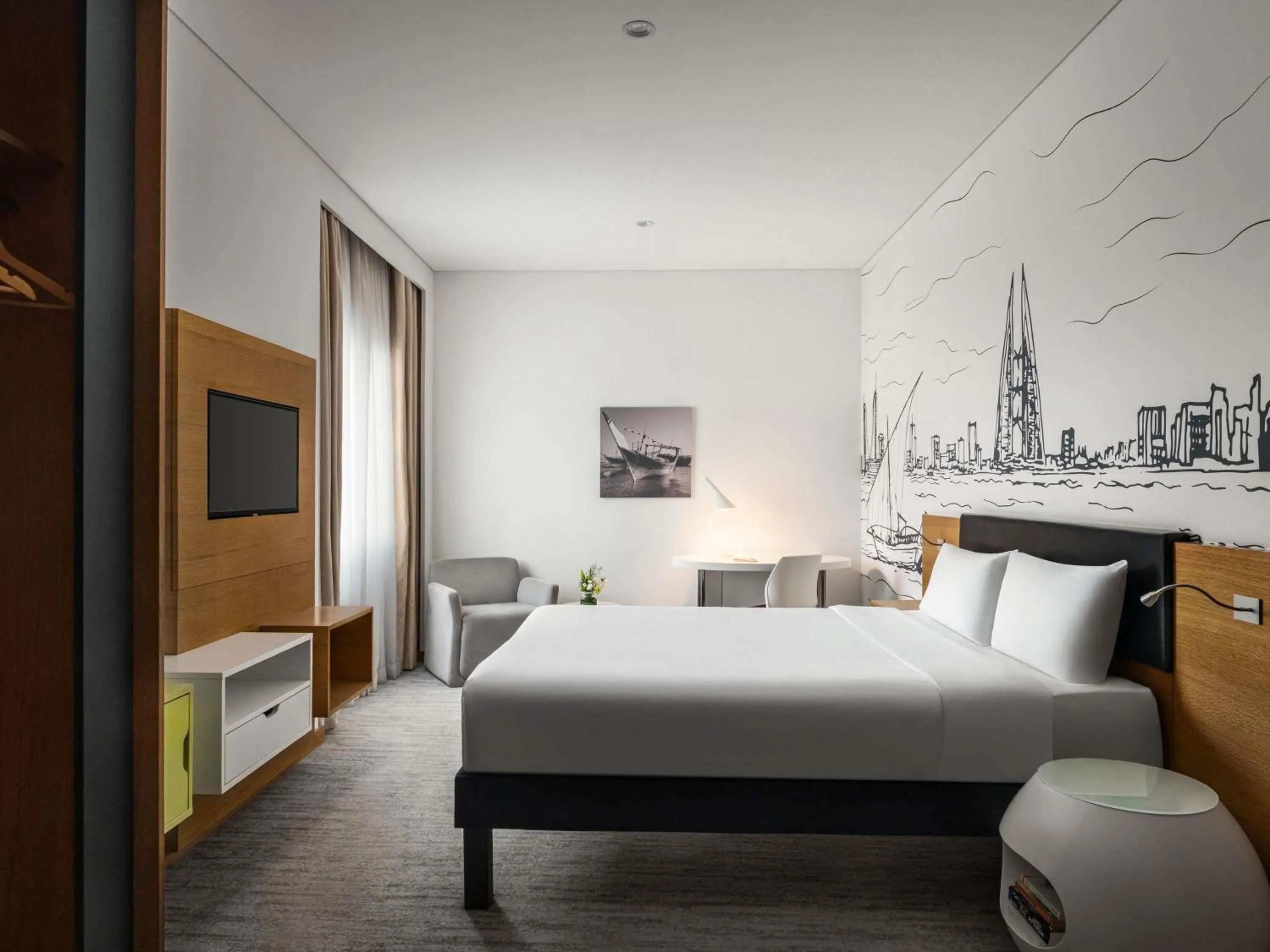 Bedroom, Bed in ibis Styles Manama Diplomatic Area