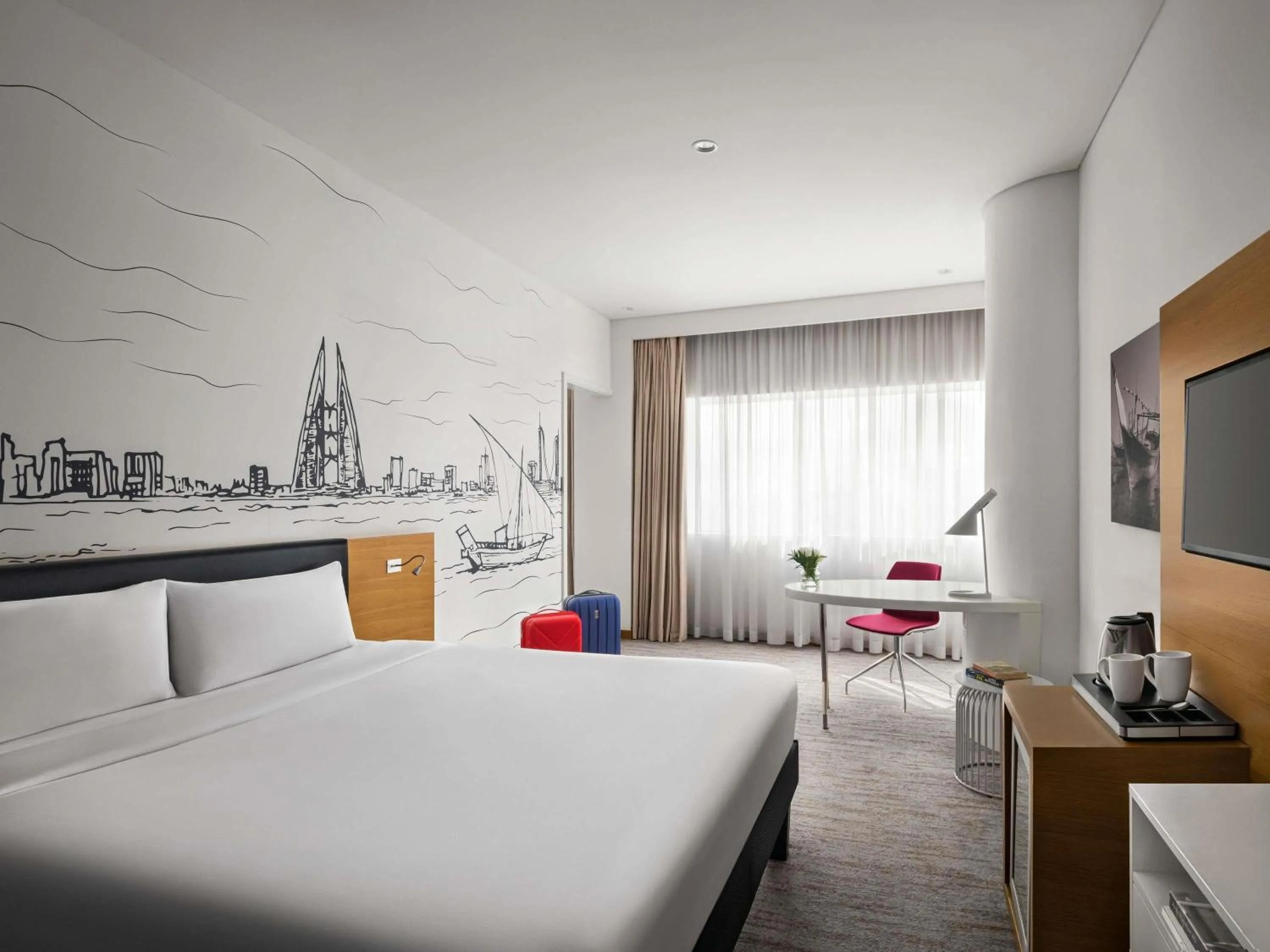 Bedroom, Bed in ibis Styles Manama Diplomatic Area