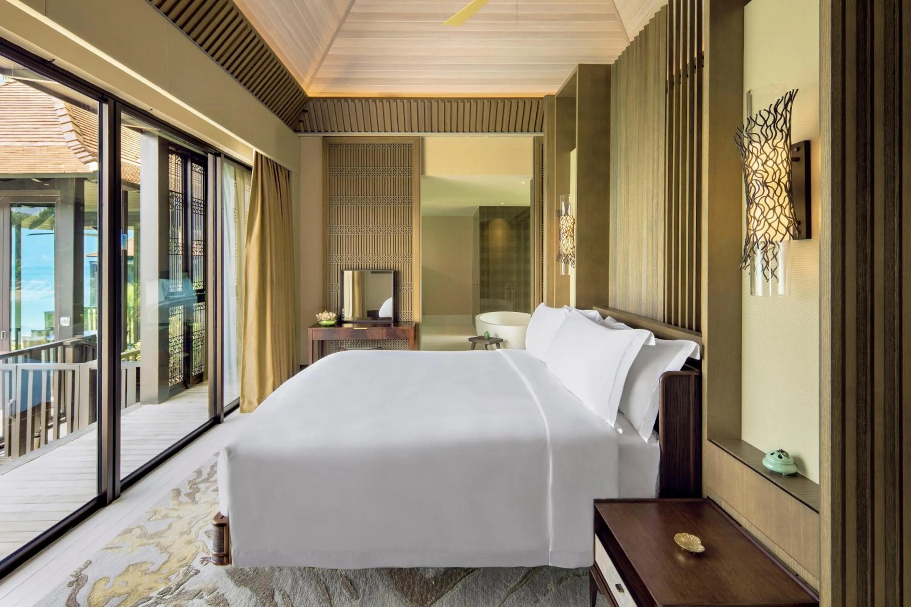 Bed in The Ritz-Carlton, Langkawi