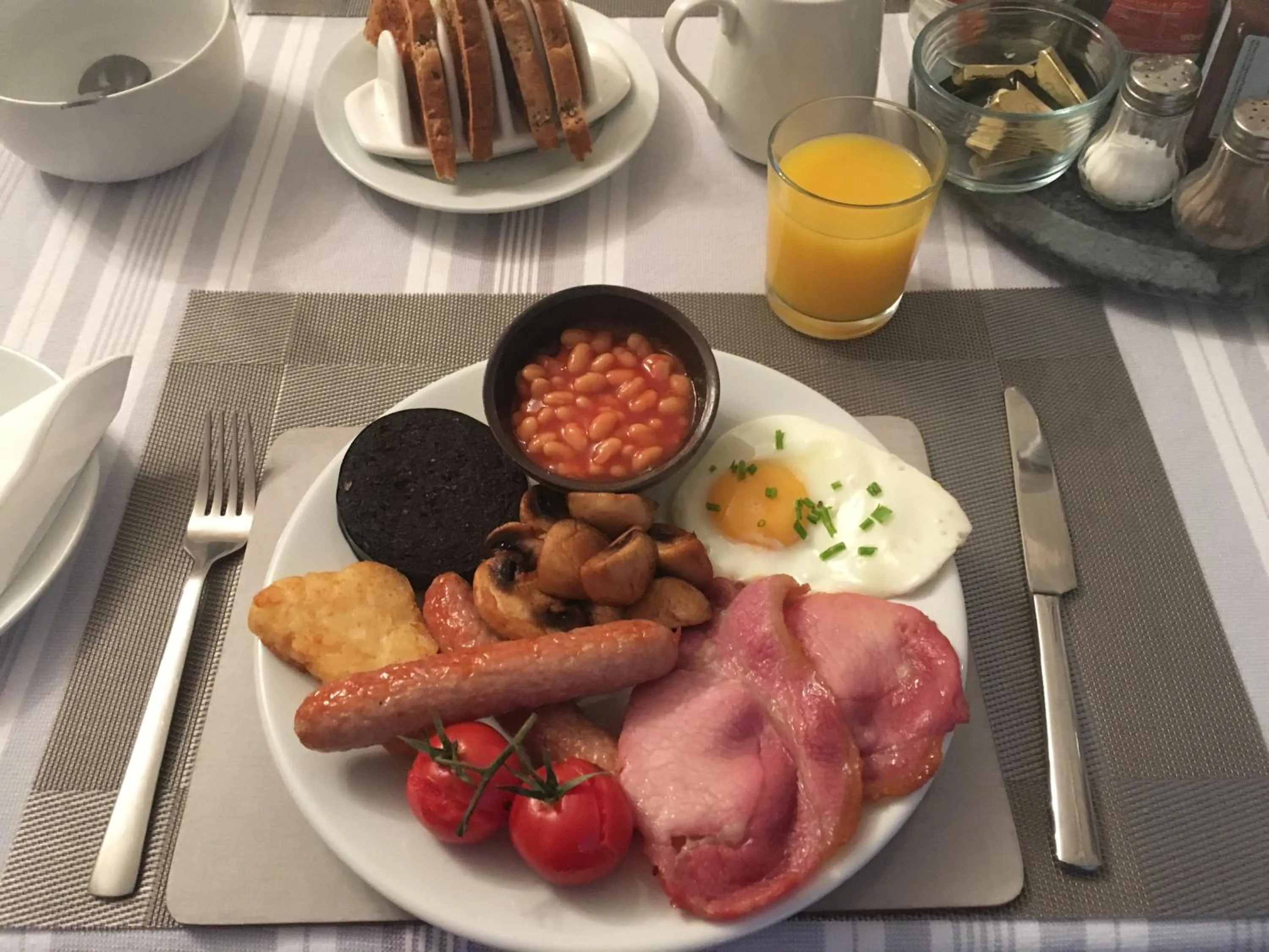 English/Irish breakfast in Urrard B&B