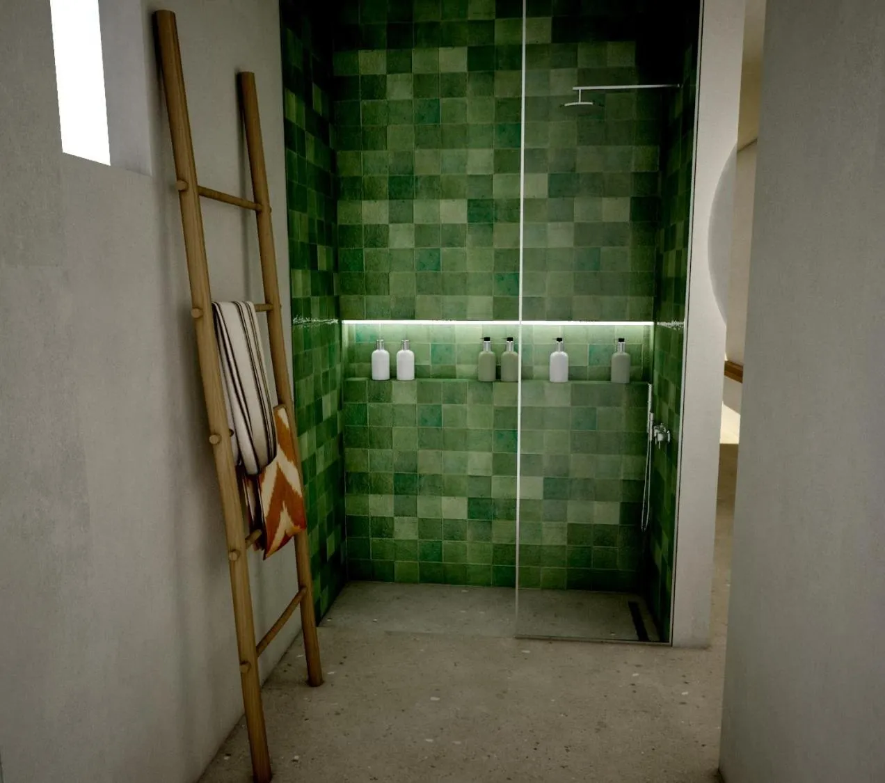 Shower in Sirene Blue Luxury Beach Resort