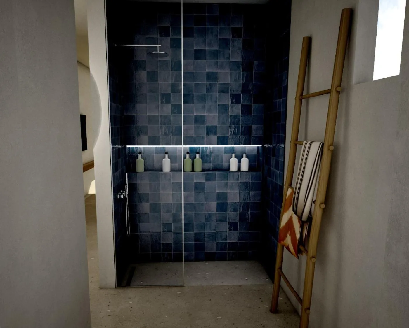 Shower in Sirene Blue Luxury Beach Resort