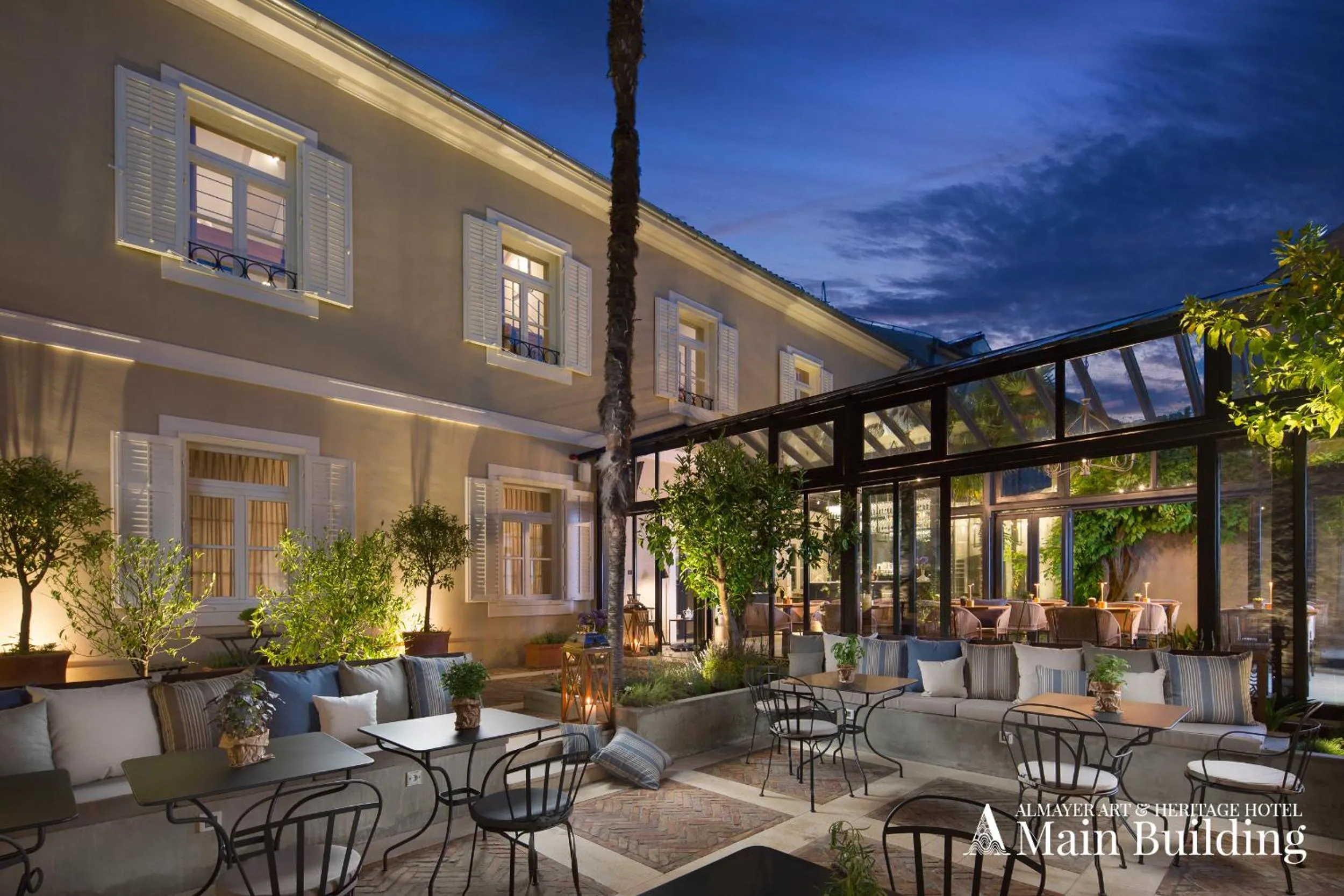 Patio in Almayer Art & Heritage Adults Only Hotel and Dépendance rooms