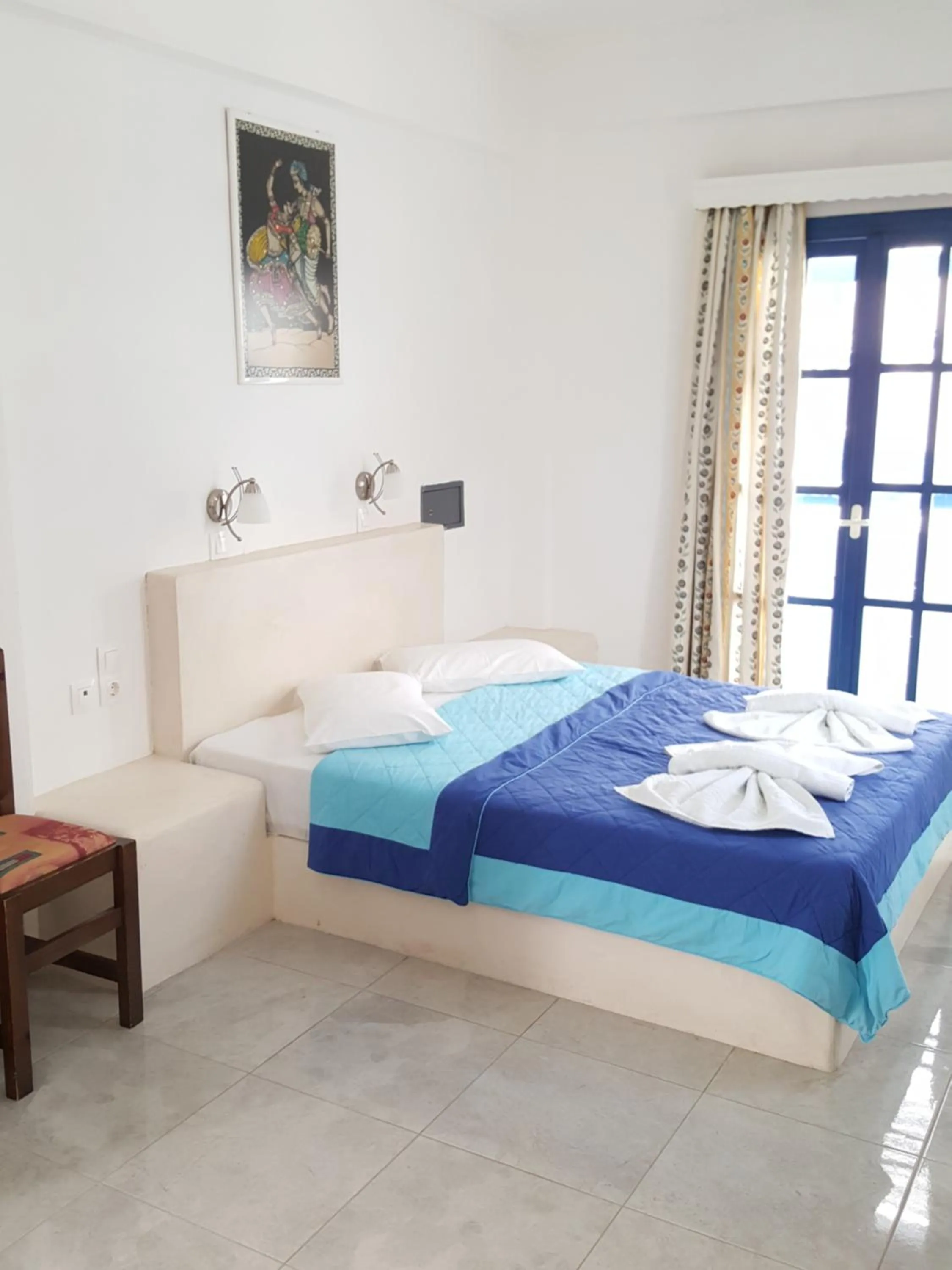 Bed in Roula Villa Studios & Apartments