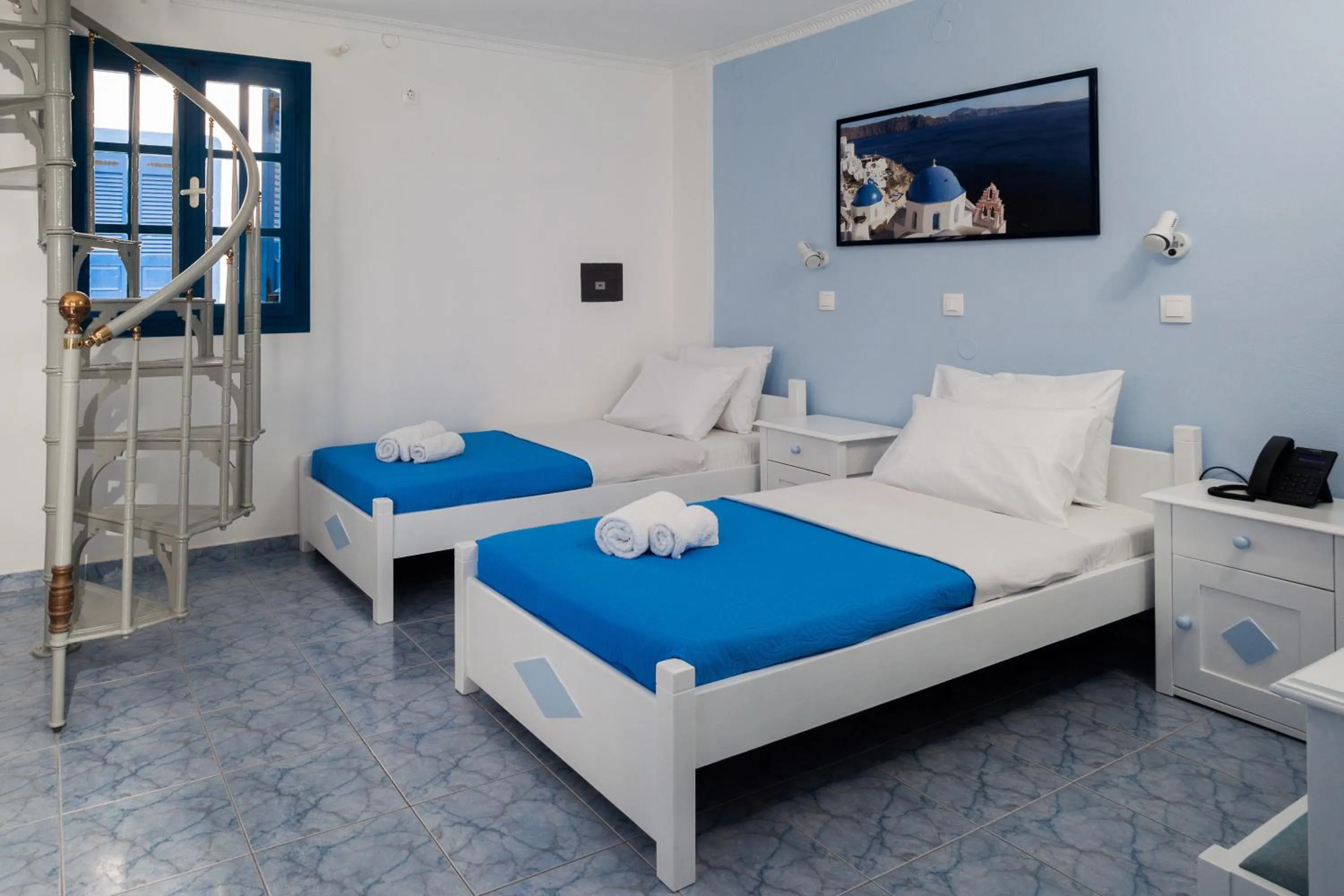 Bed in Roula Villa Studios & Apartments