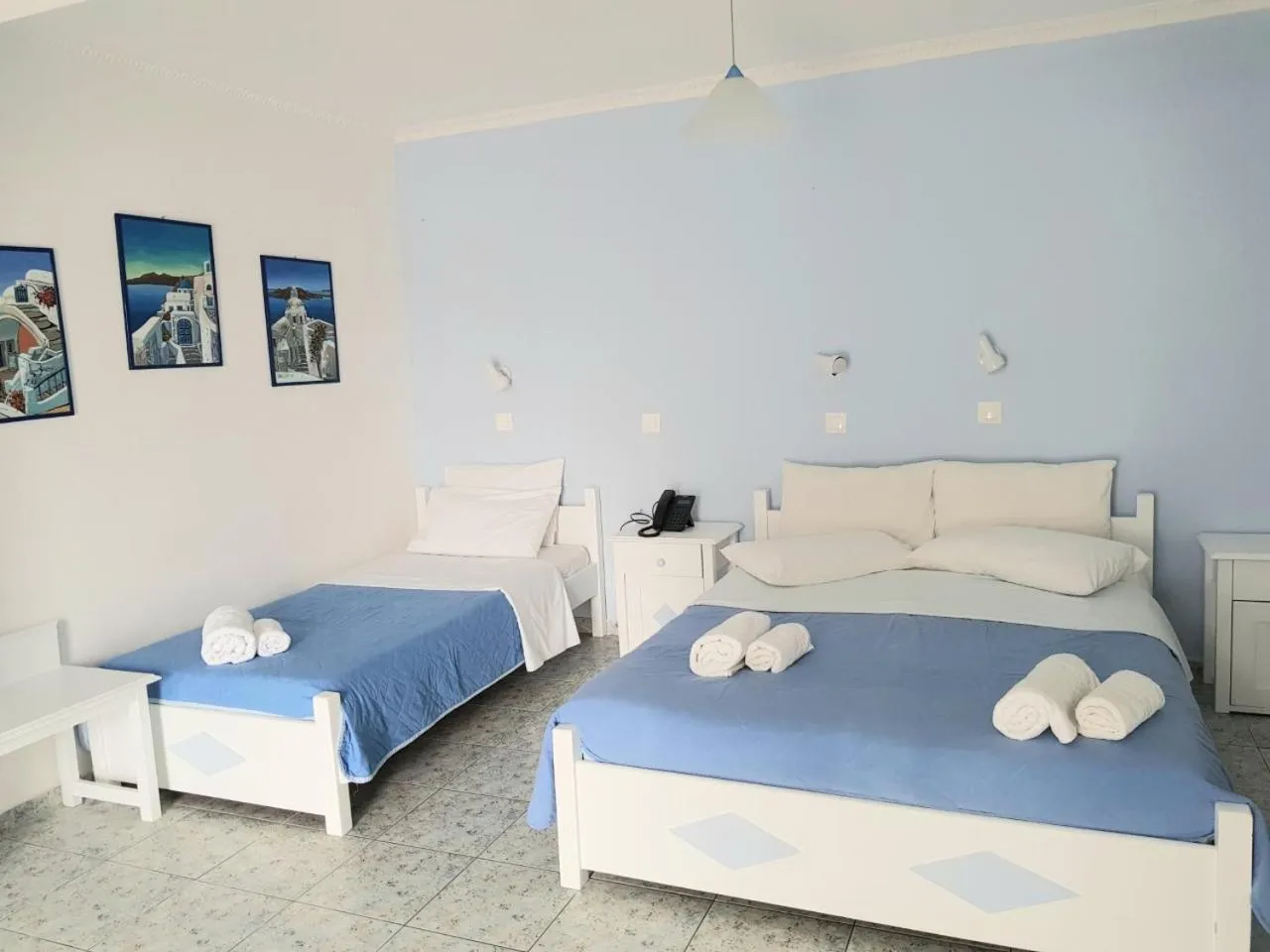 Bed in Roula Villa Studios & Apartments