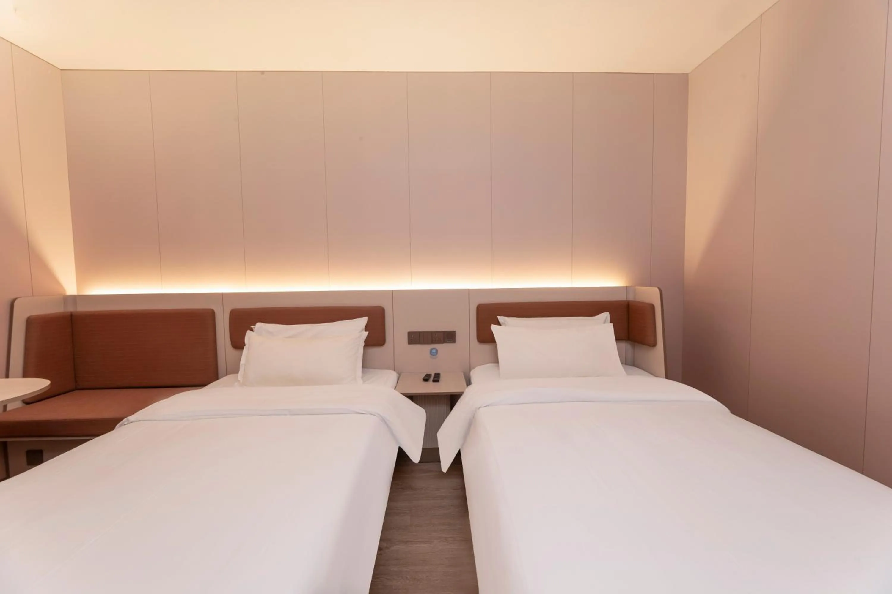 Bed in Hanting Hotel Nanjing Hexi Wanda