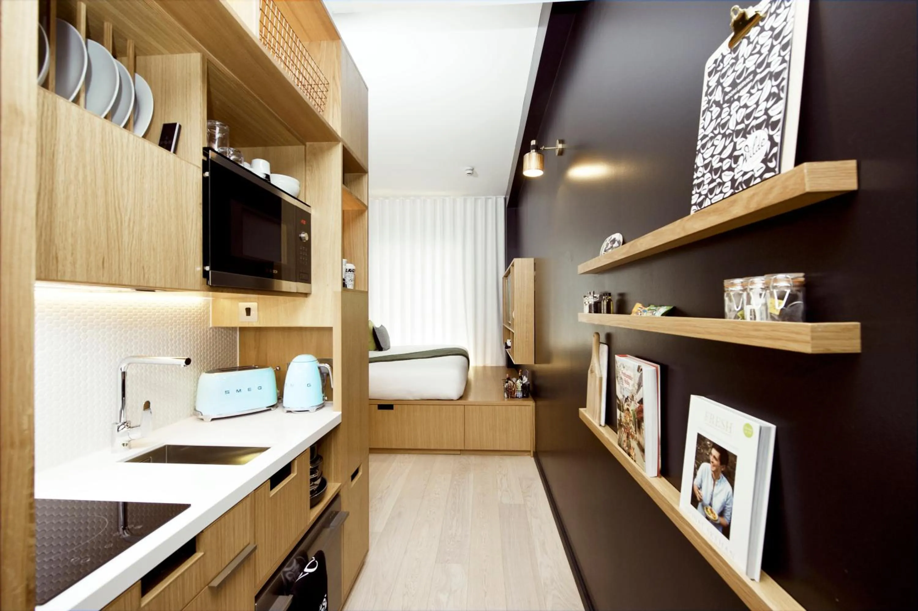 Kitchen or kitchenette in Wilde Aparthotels London Covent Garden