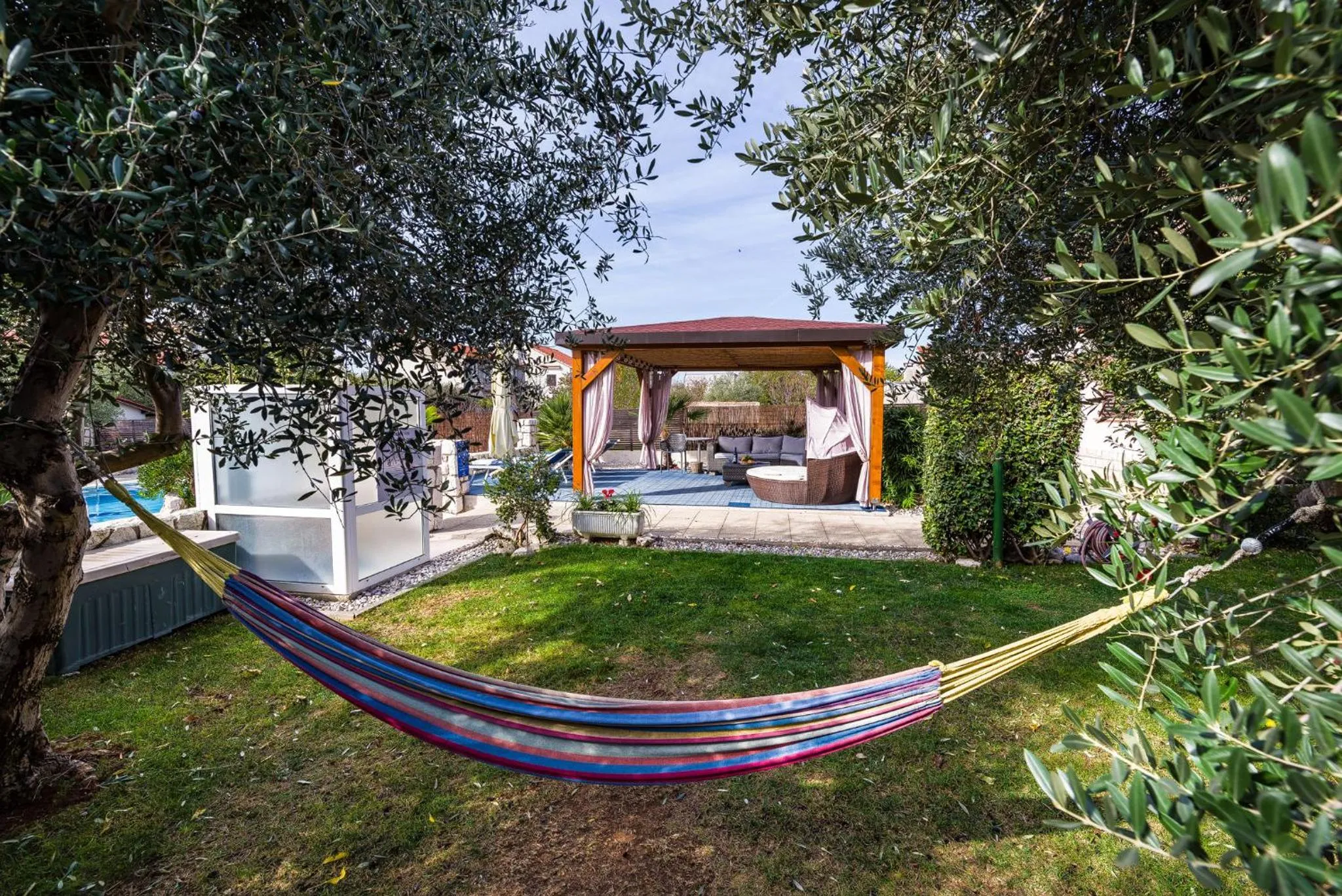 Garden in Villa Dalmatina Zadar mit Pool