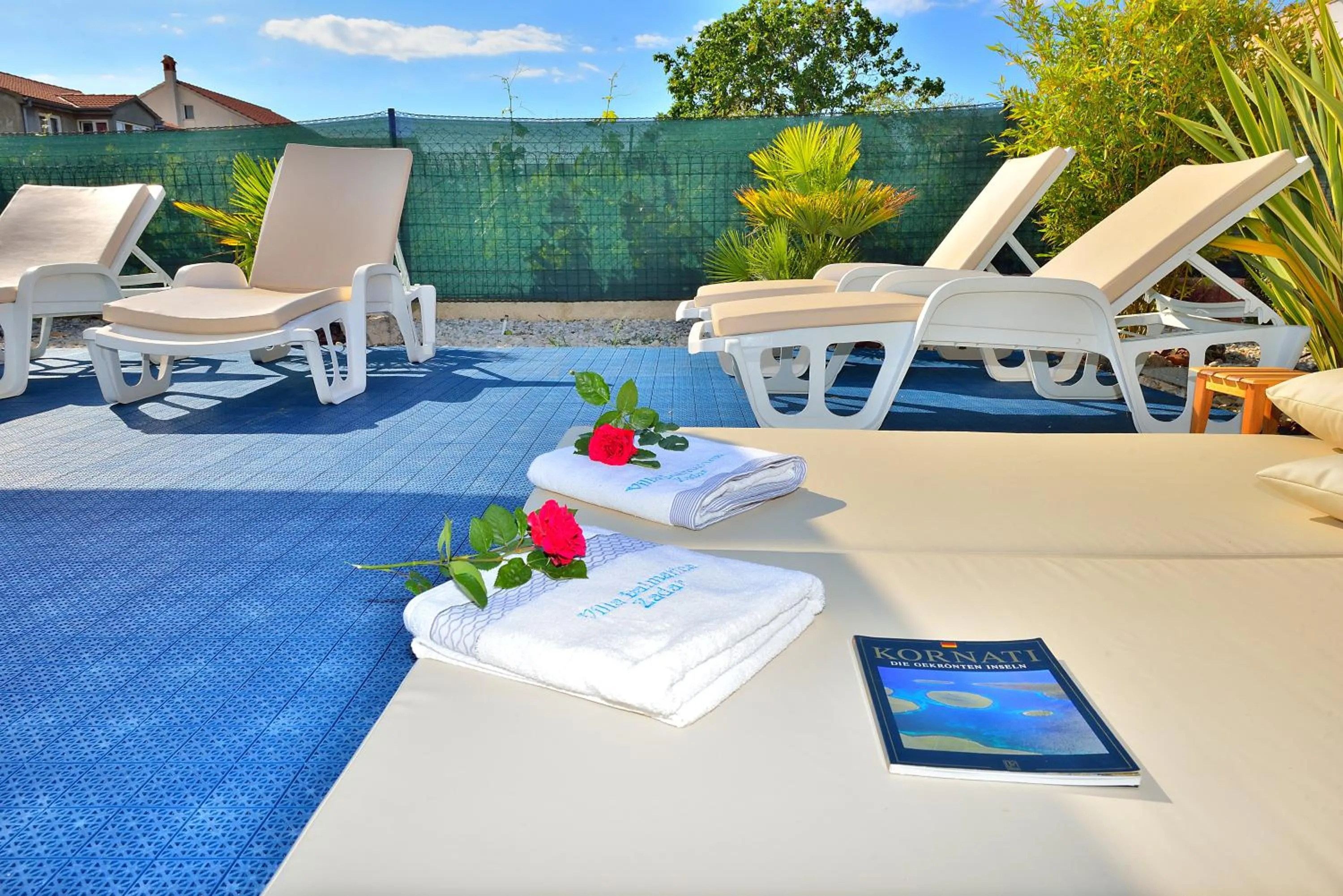 Patio in Villa Dalmatina Zadar mit Pool