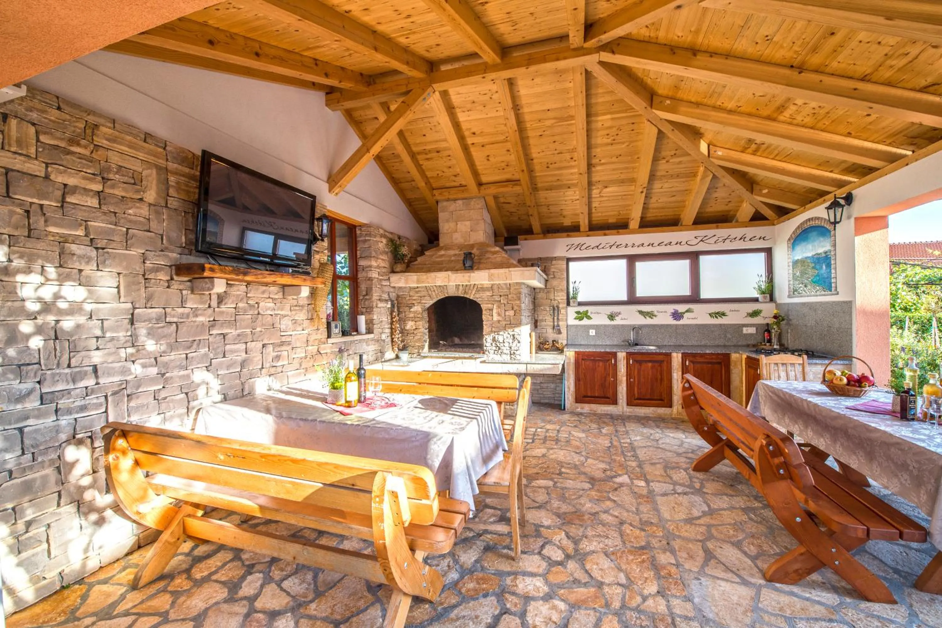 Restaurant/places to eat in Villa Dalmatina Zadar mit Pool