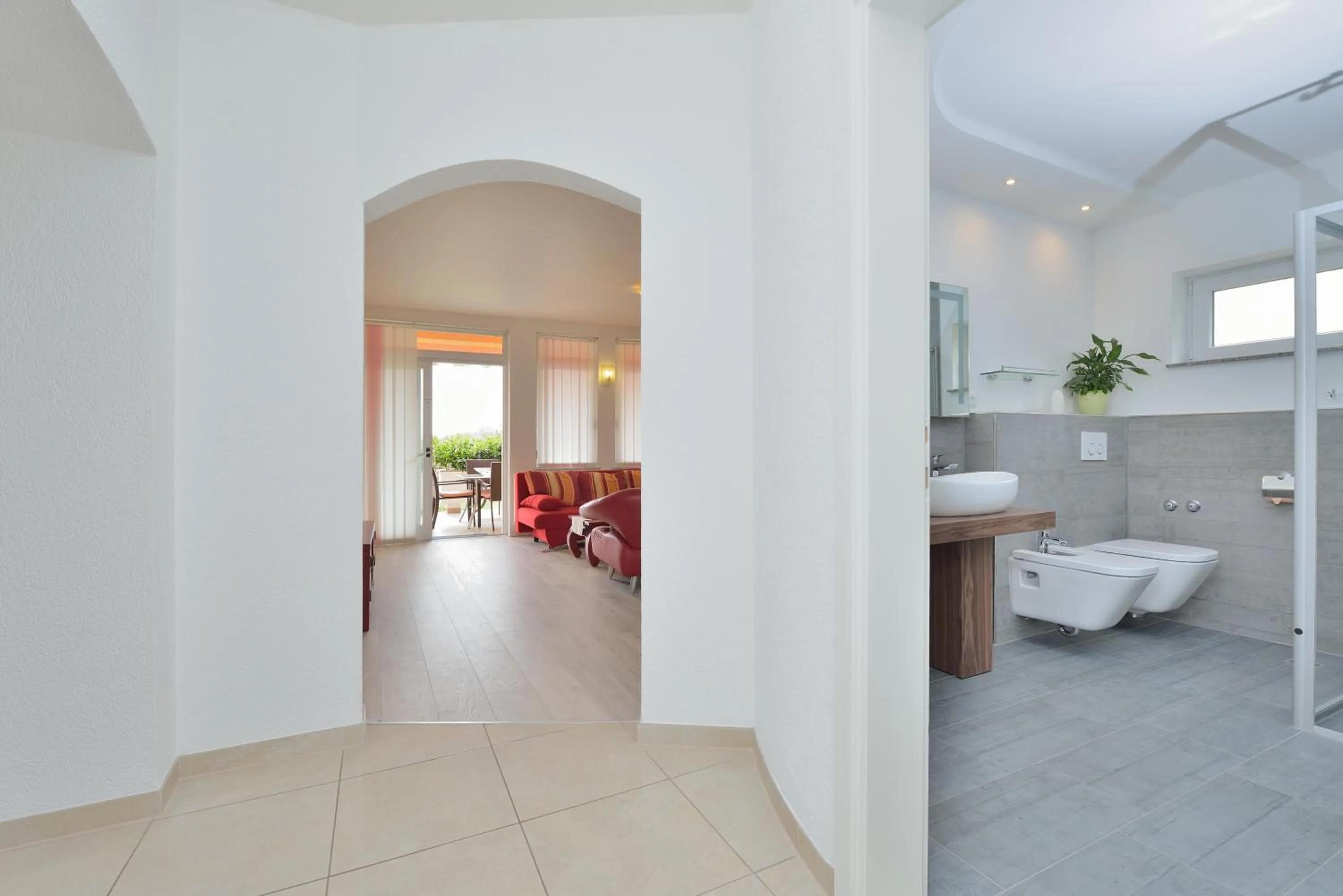 Bathroom in Villa Dalmatina Zadar mit Pool