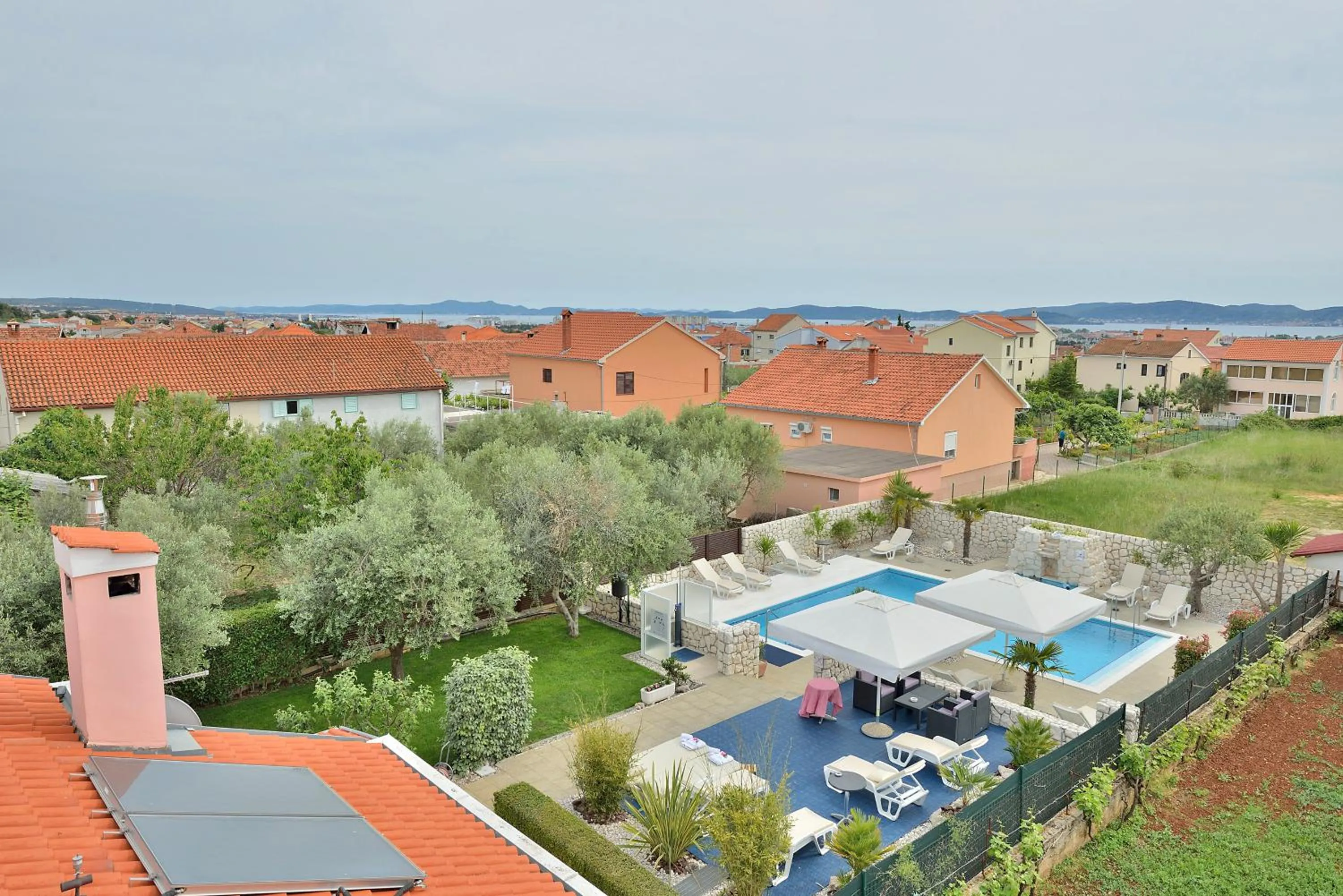 Garden in Villa Dalmatina Zadar mit Pool