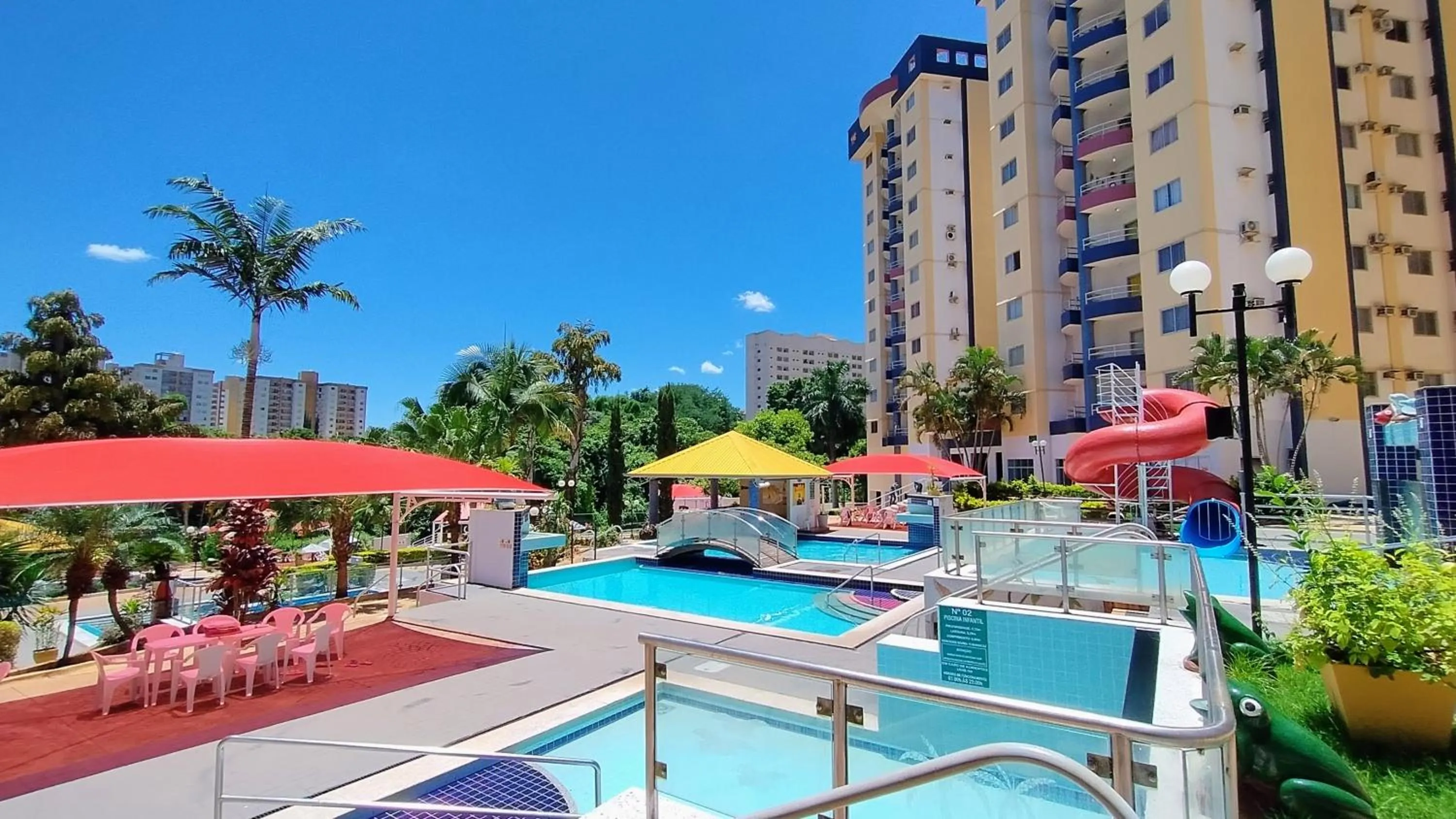 Swimming pool in Sol das Caldas Caldas Novas - ACHEI FERIAS - Com Roupa de Cama