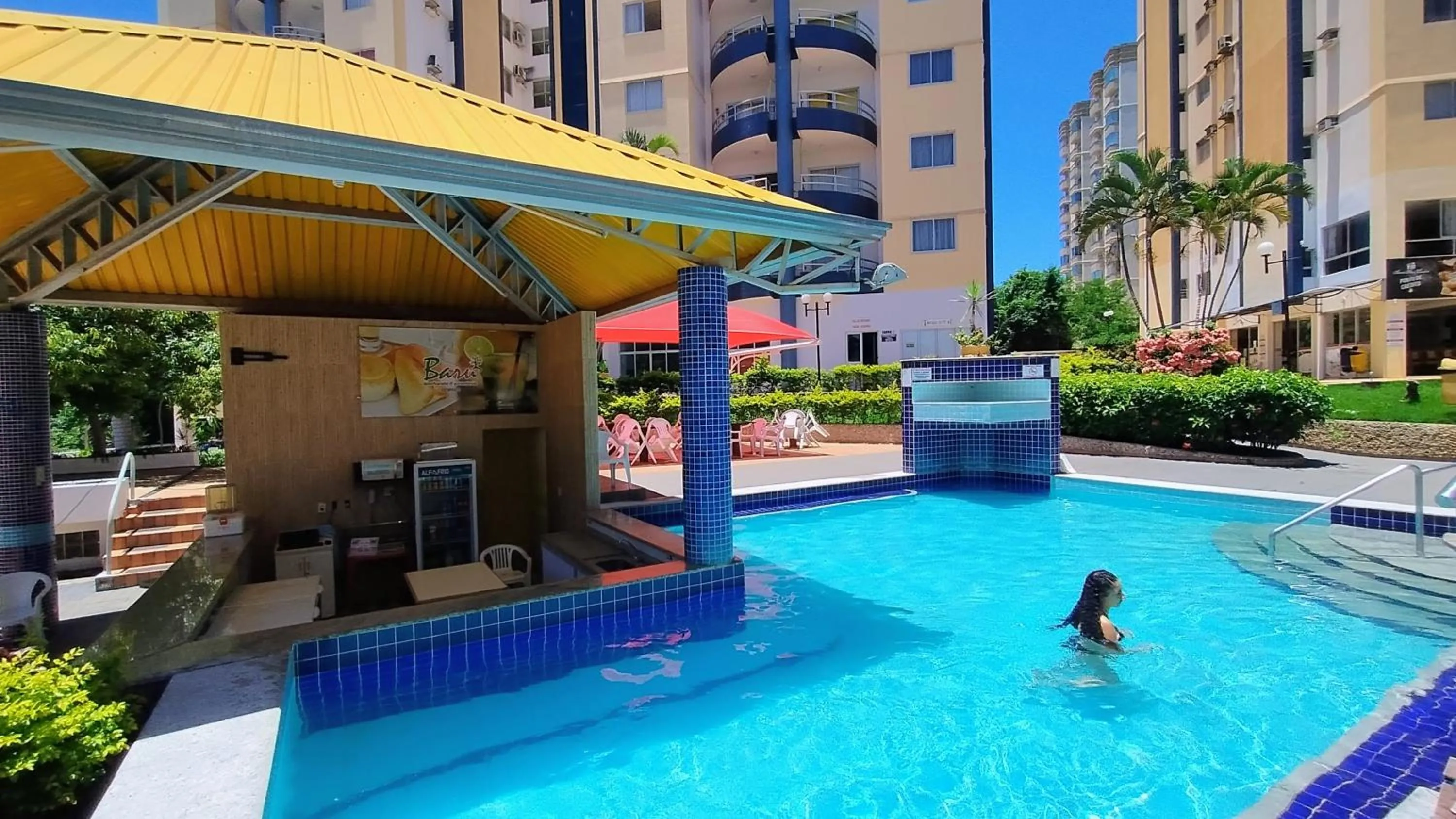 Swimming pool in Sol das Caldas Caldas Novas - ACHEI FERIAS - Com Roupa de Cama