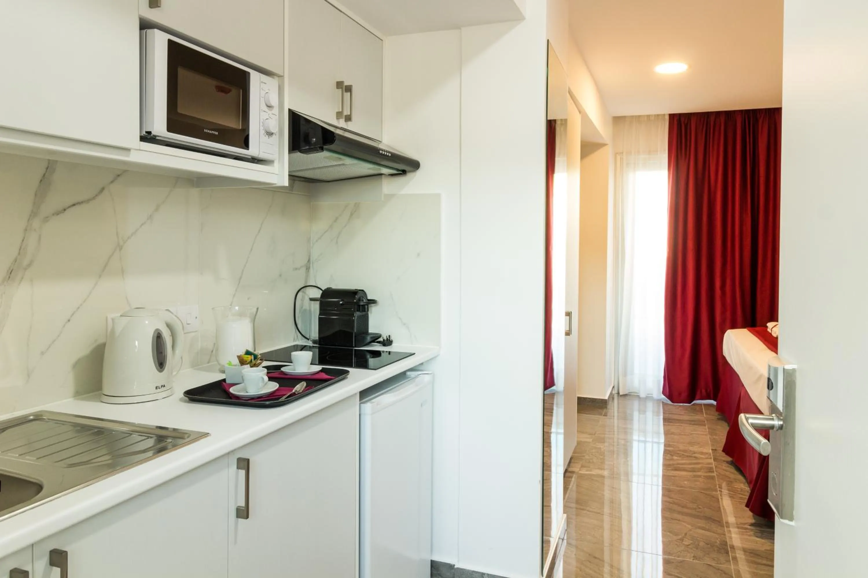 Kitchen or kitchenette in Art & Wine Boutique Hotel