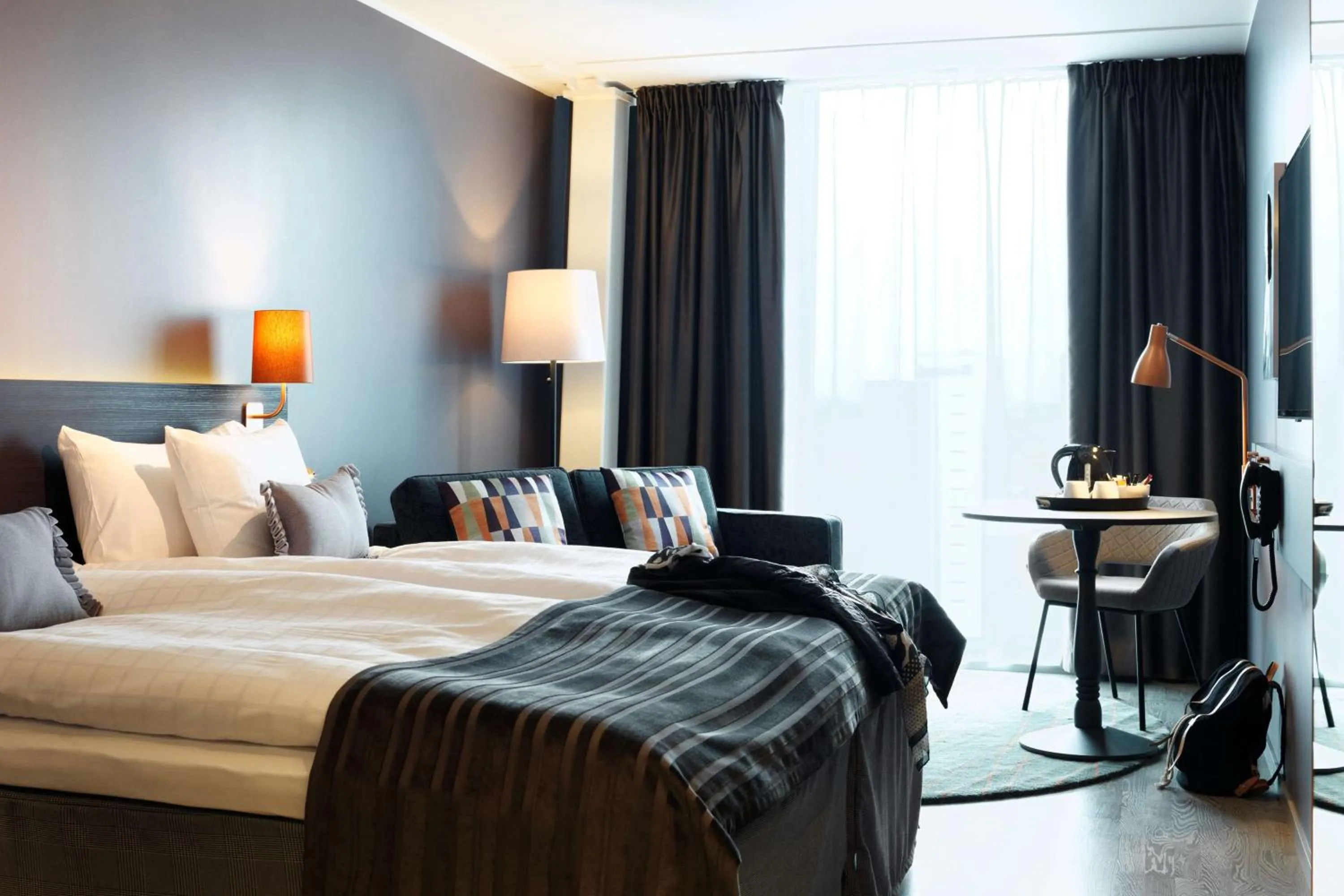 Bedroom, Bed in Scandic Continental