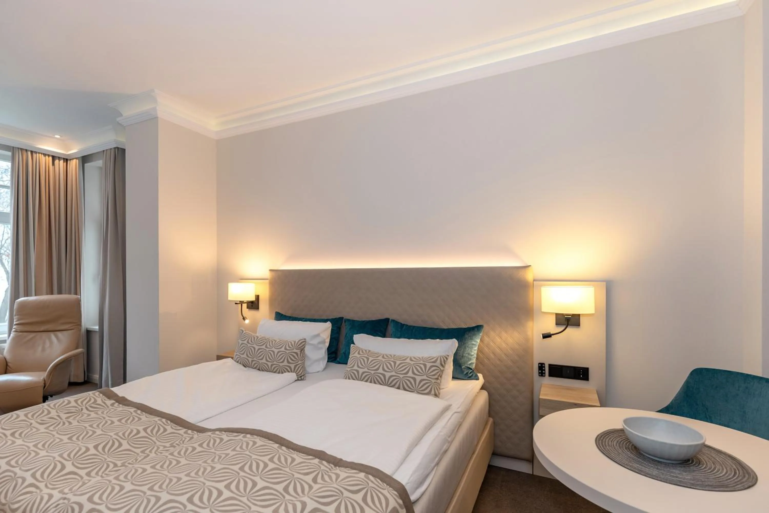 Photo of the whole room, Bed in HOTEL am STRAND