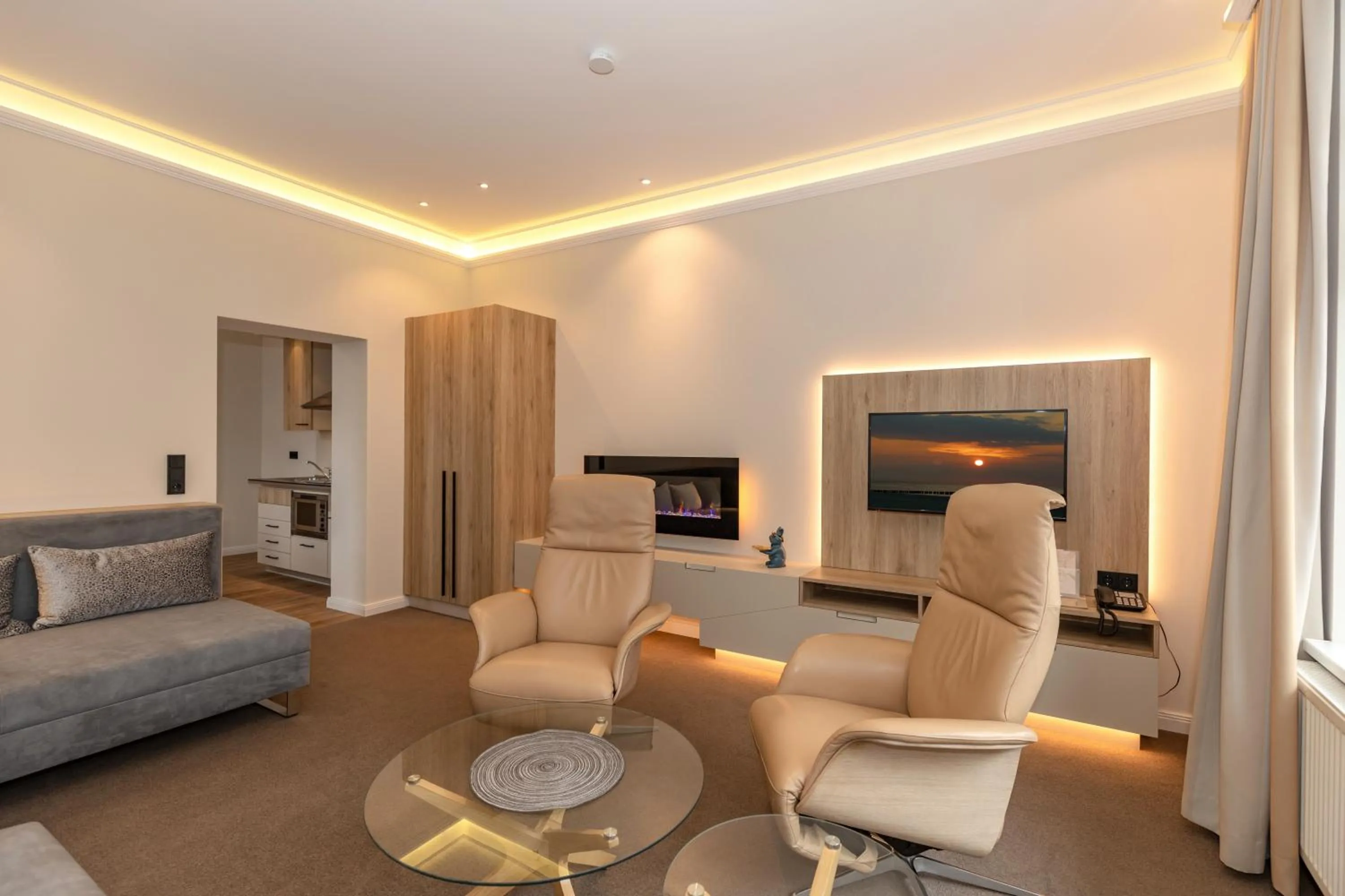 Living room in HOTEL am STRAND