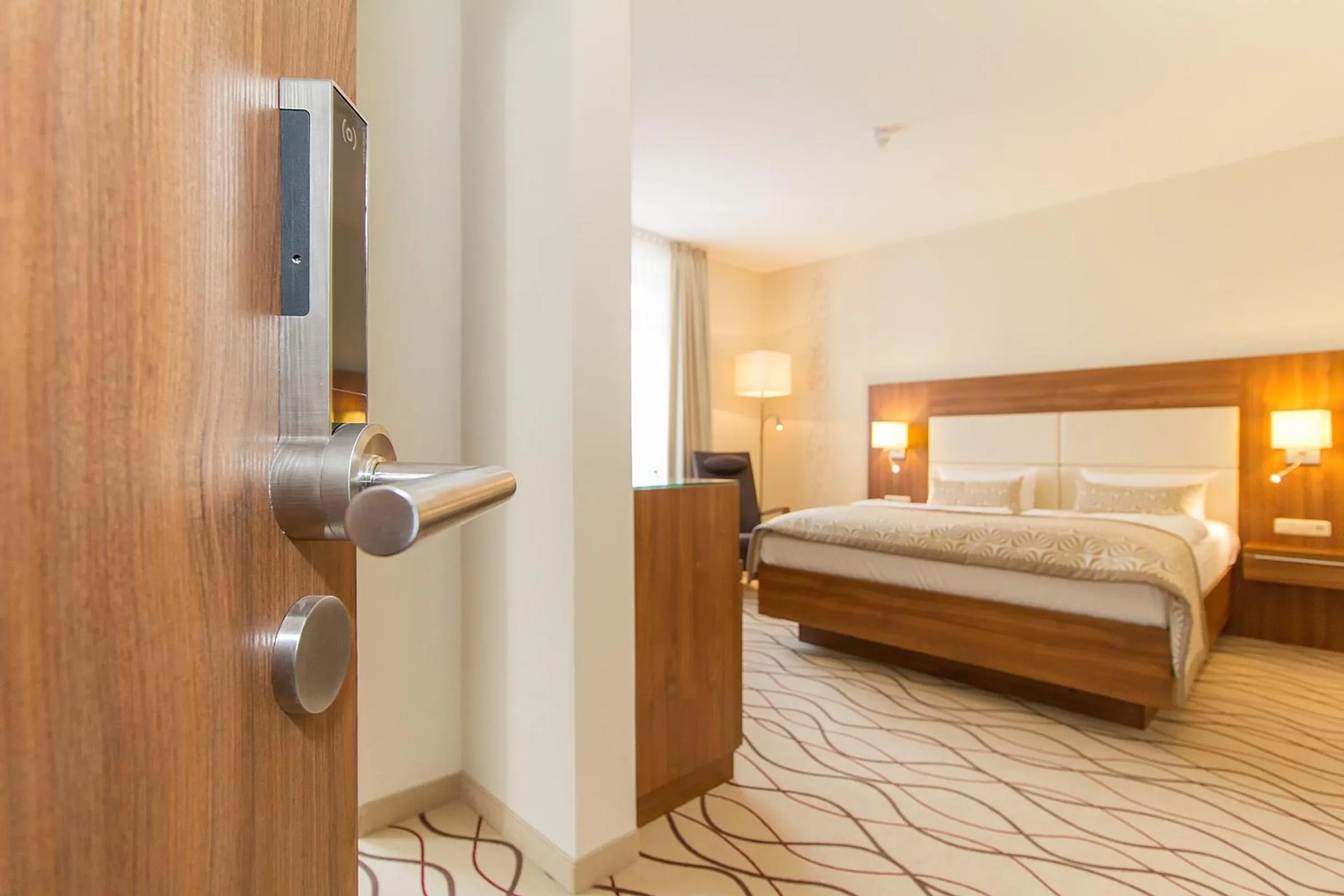 Photo of the whole room, Bed in HOTEL am STRAND