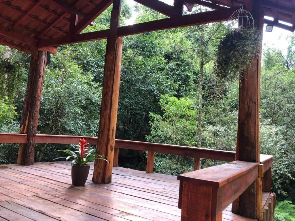 Balcony/Terrace in Pousada Chalés da Lua