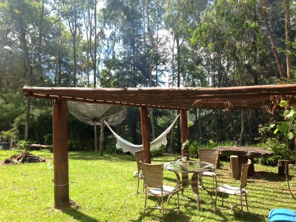 Garden view in Pousada Chalés da Lua