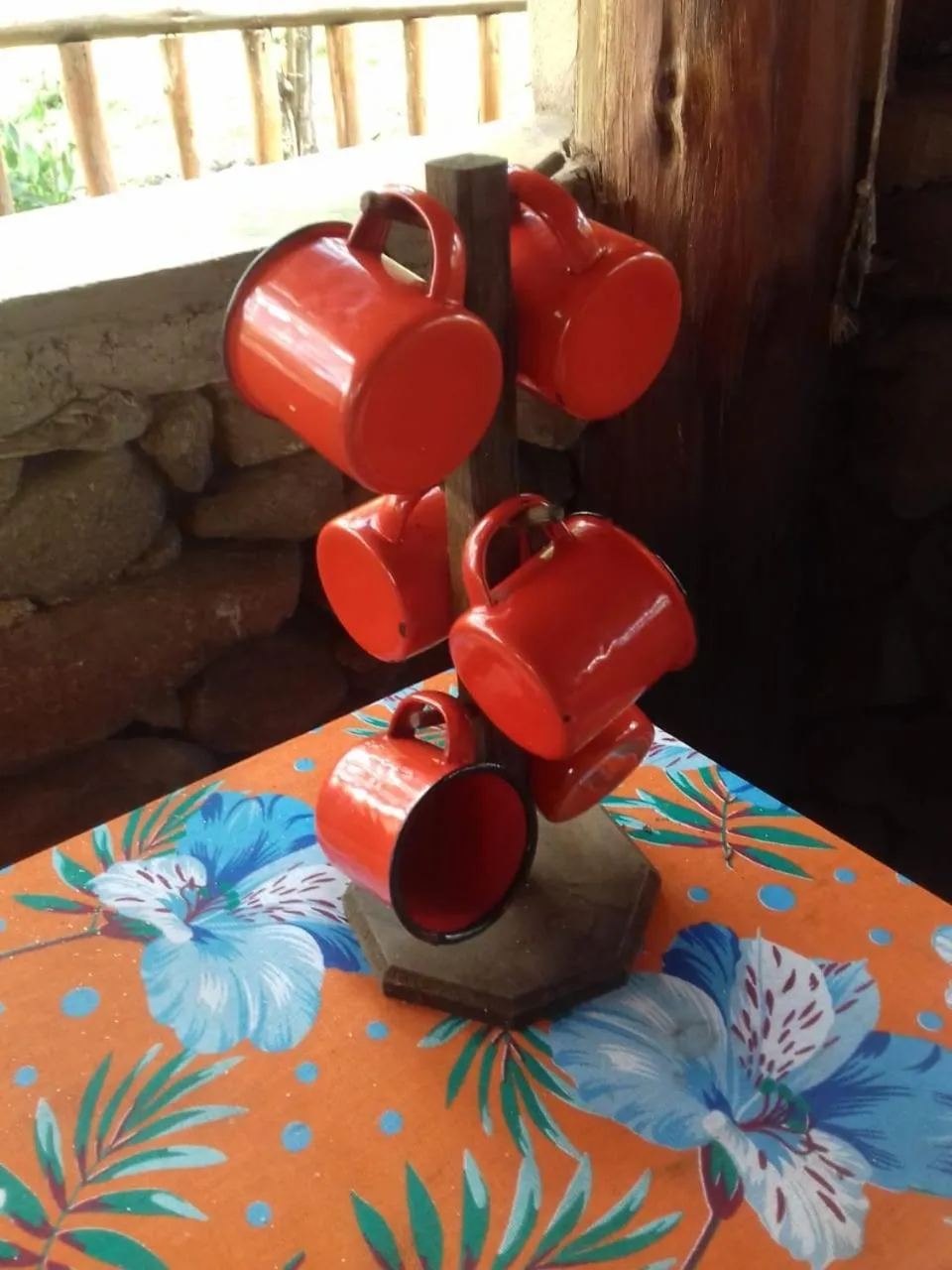 Decorative detail in Pousada Chalés da Lua