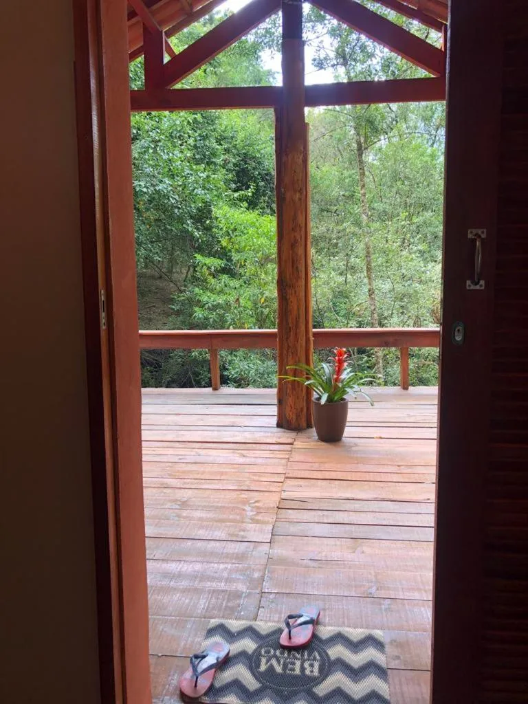 Balcony/Terrace in Pousada Chalés da Lua