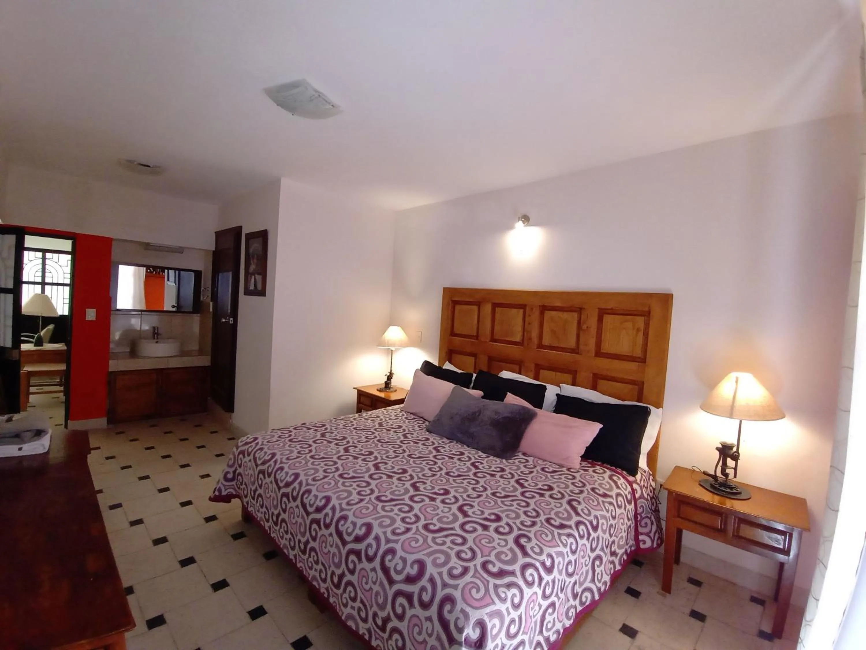 Bed in Hotel Doña Chela En Calvillo