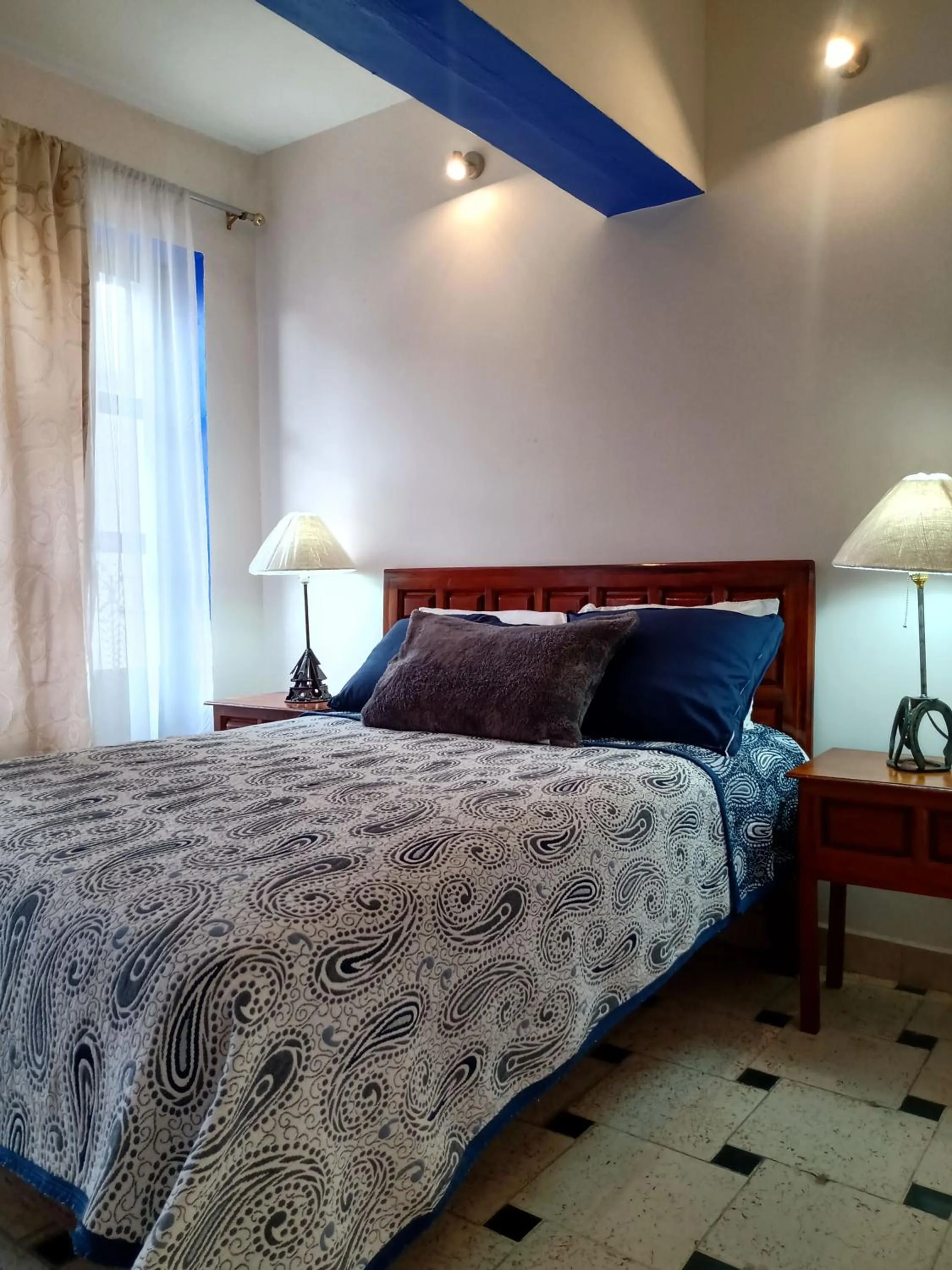 Bed in Hotel Doña Chela En Calvillo