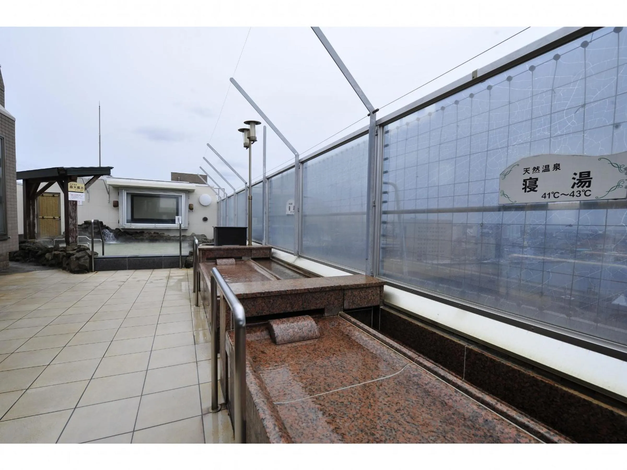 Open Air Bath in Hotel Global View Kushiro